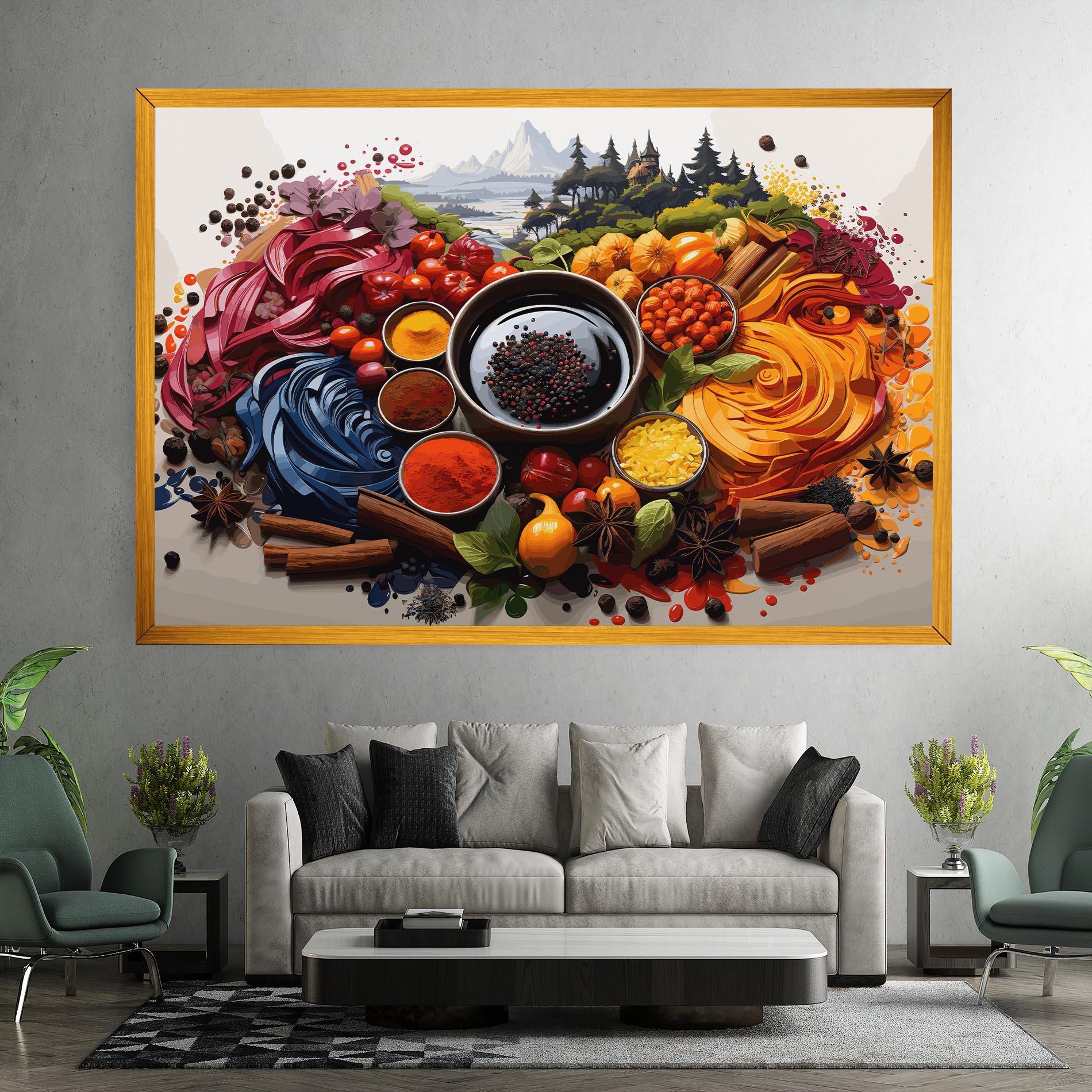 Tablou Canvas Spices Village mockup 7