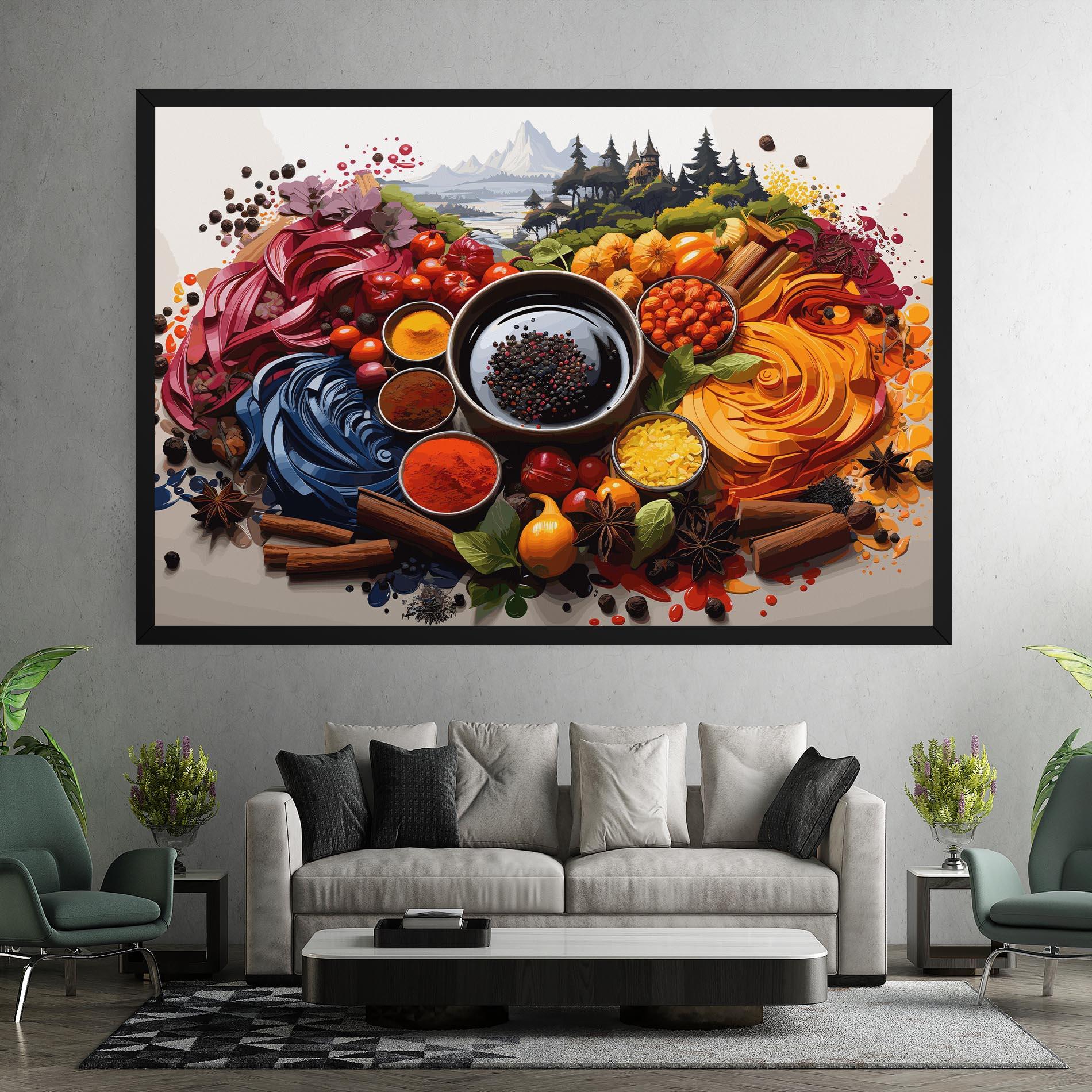 Tablou Canvas Spices Village mockup 7