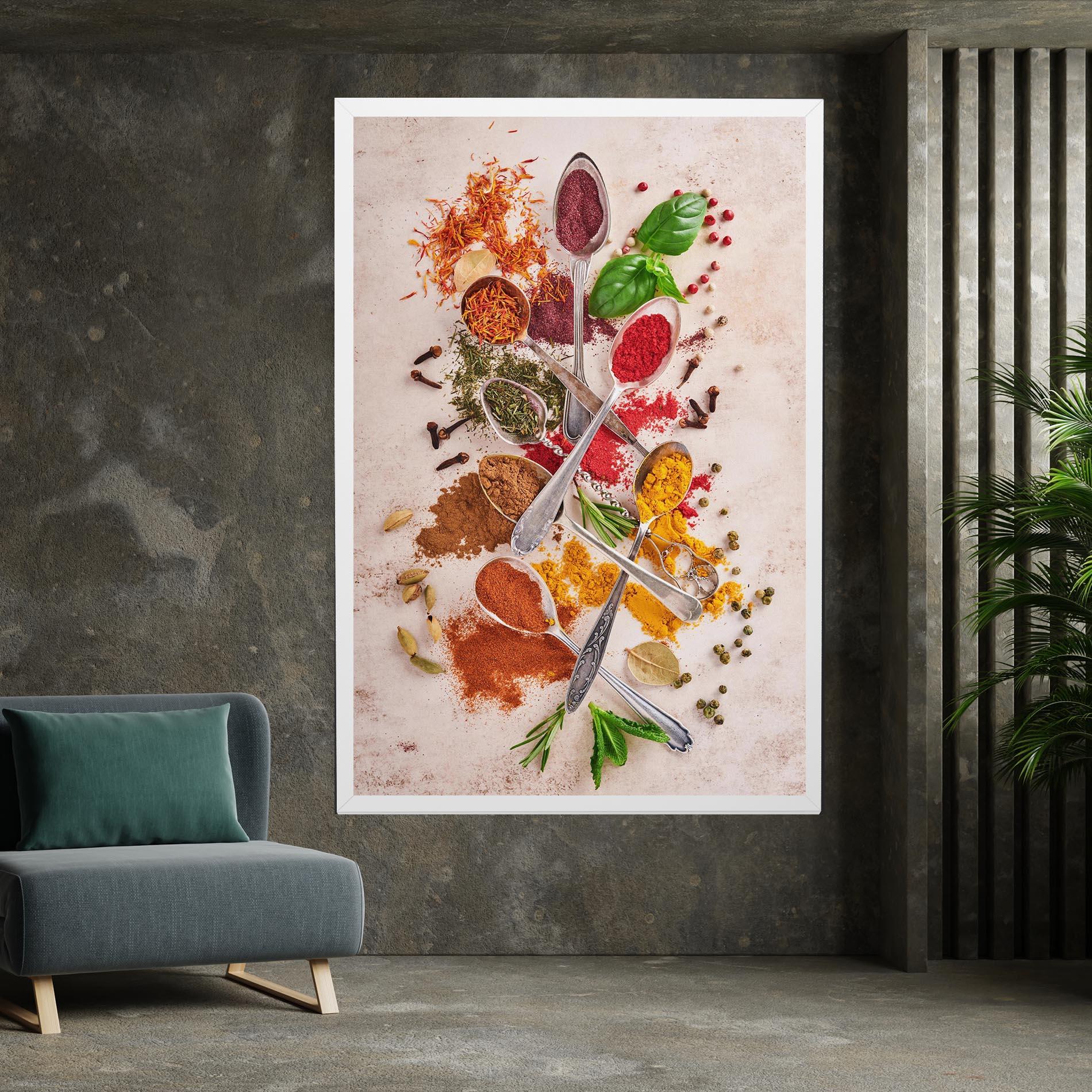 Tablou Canvas Colorful Spices Cooking mockup 7