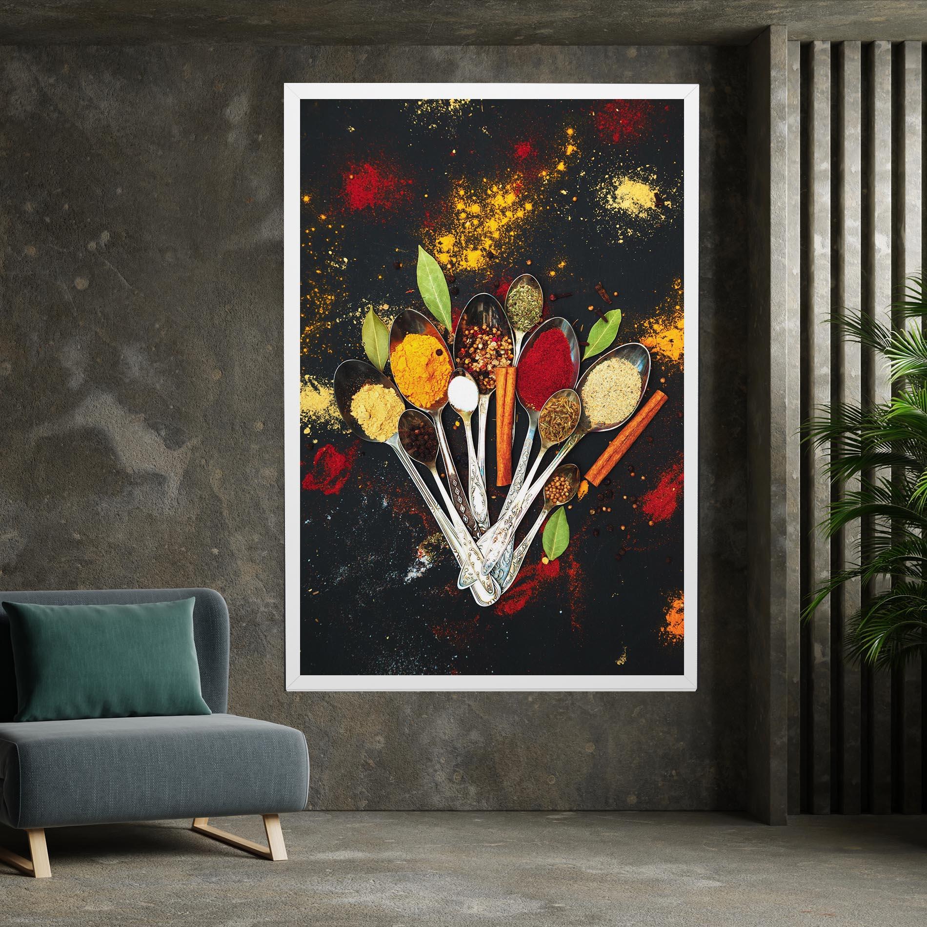 Tablou Canvas Cooking Spices Spoons mockup 7