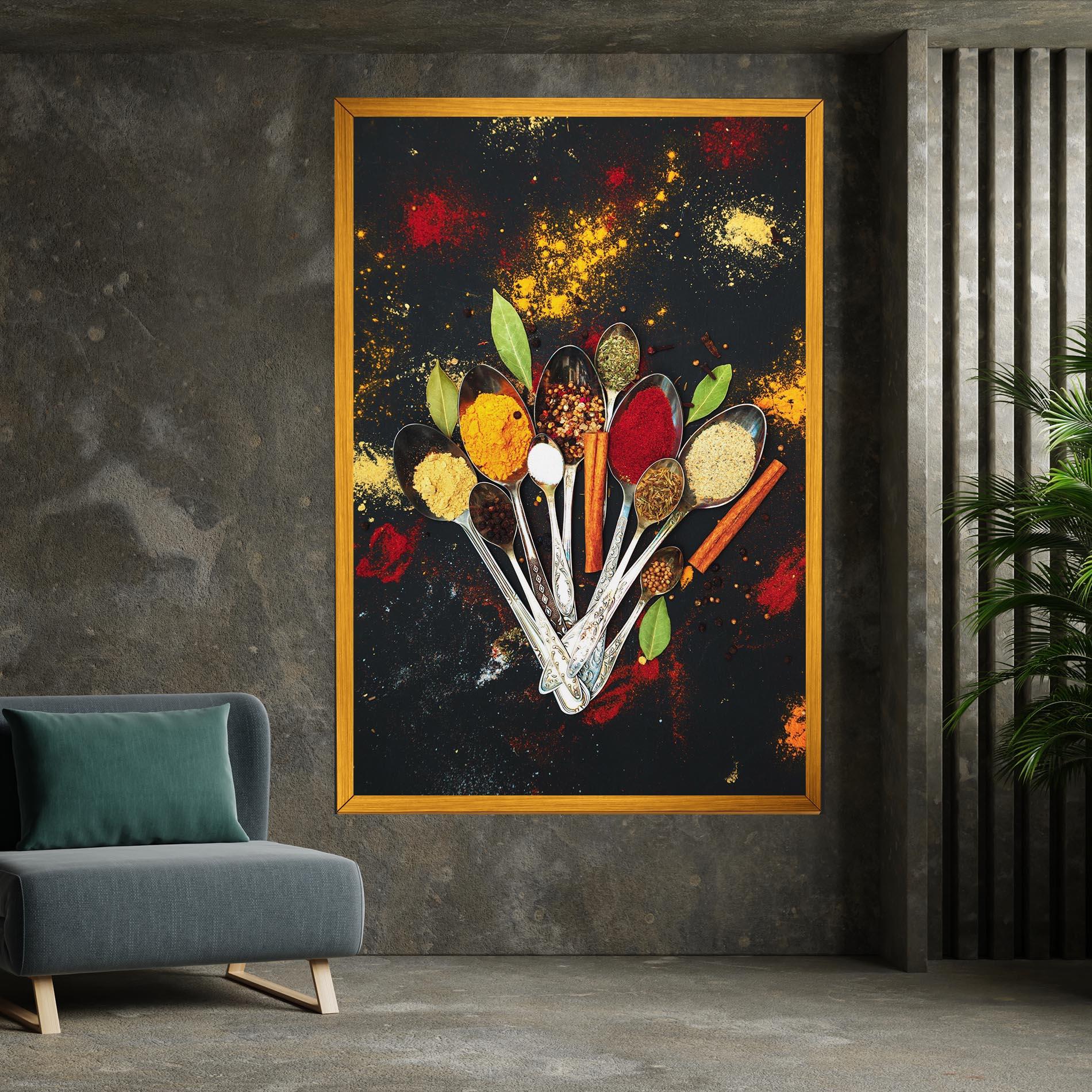 Tablou Canvas Cooking Spices Spoons mockup 7