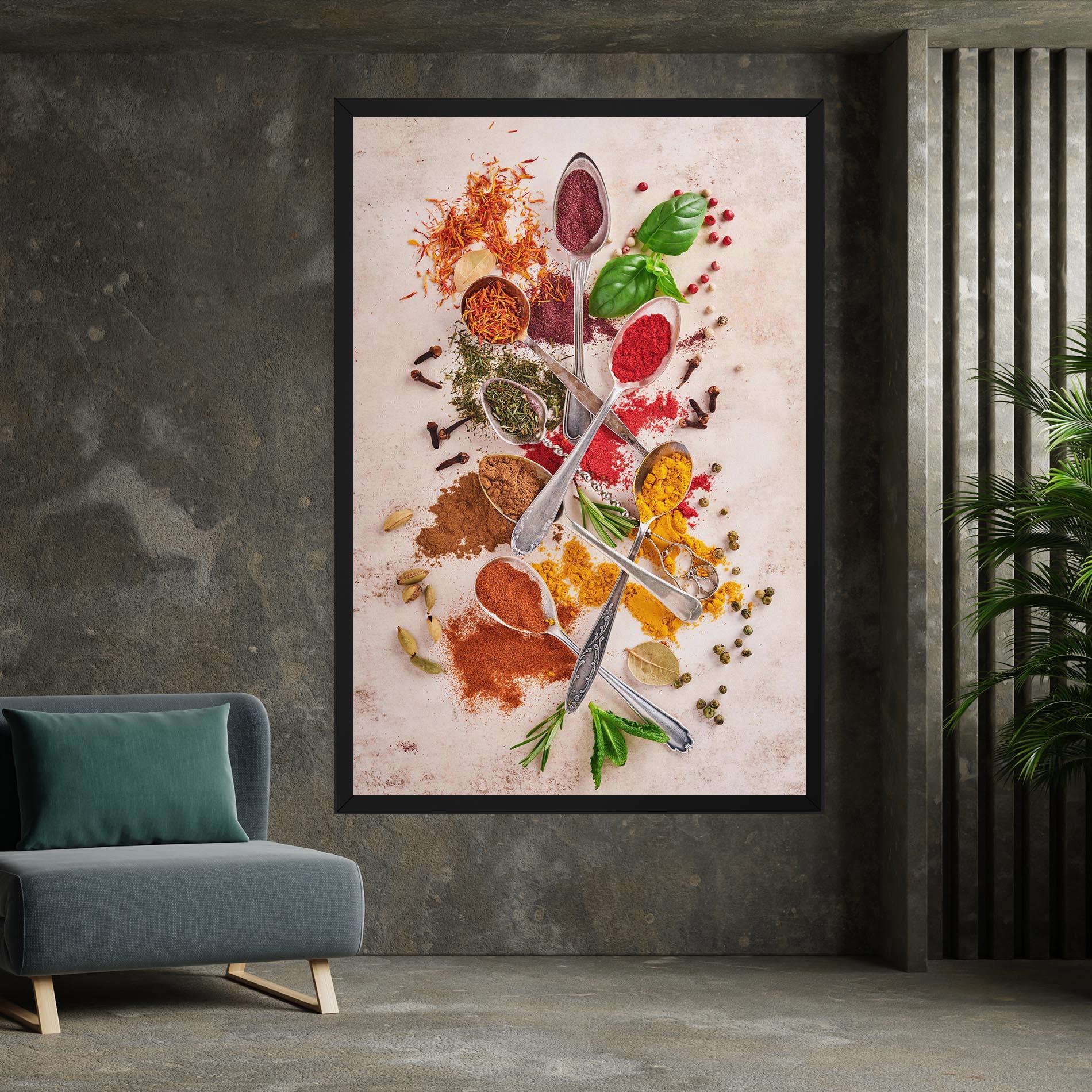 Tablou Canvas Colorful Spices Cooking mockup 7