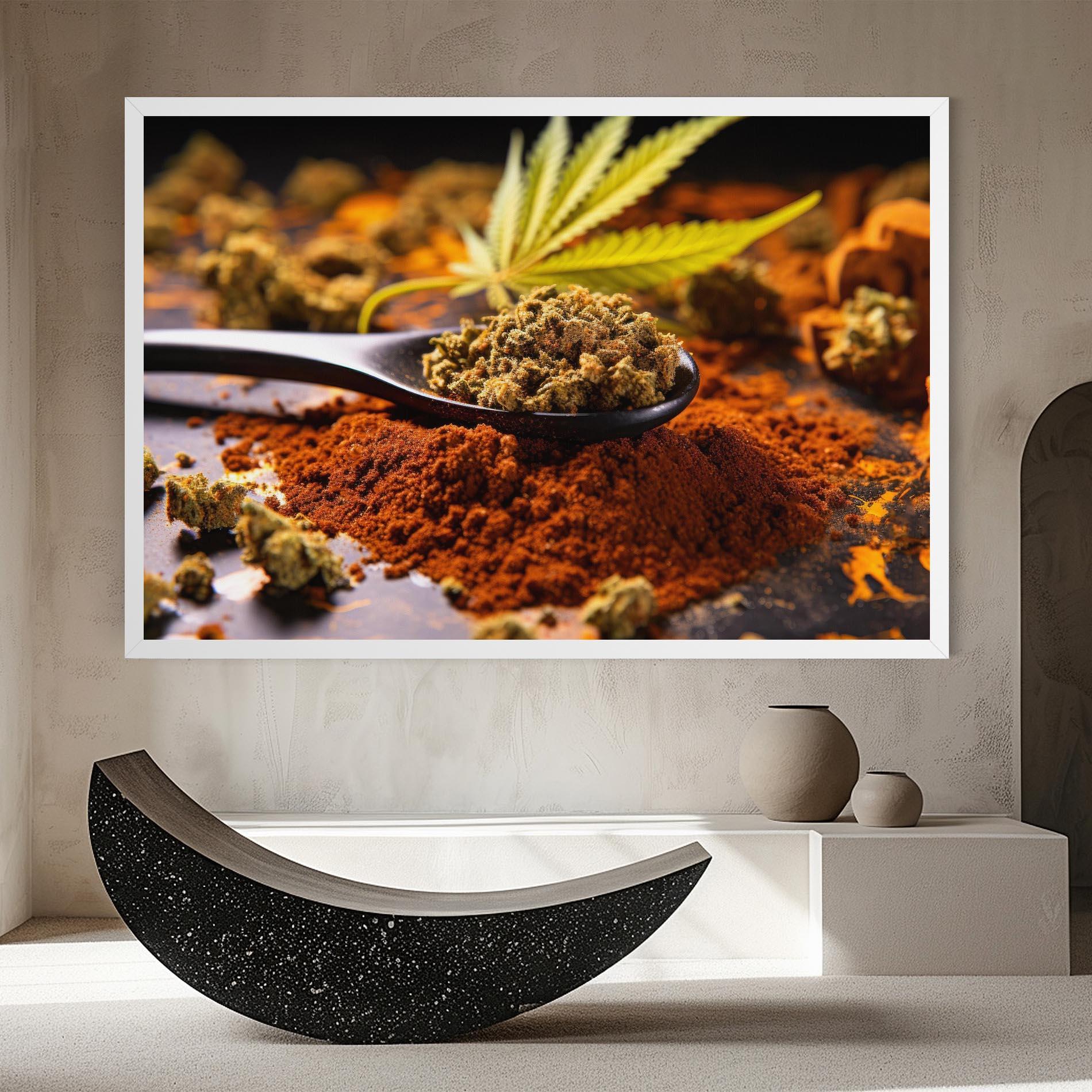Tablou Canvas Cannabis Seasoning mockup 8