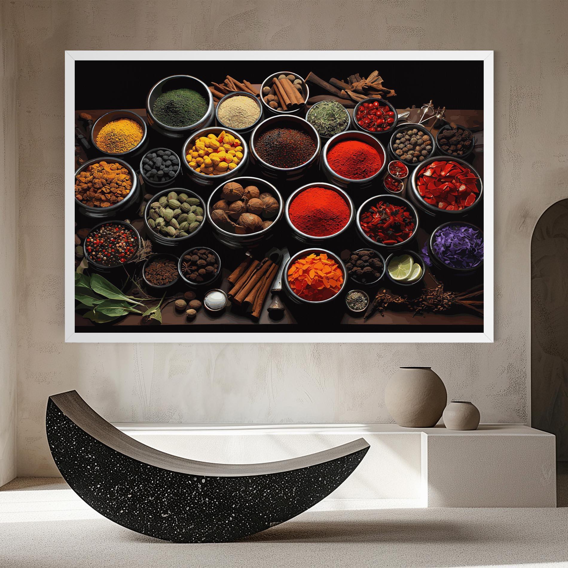 Tablou Canvas Colorful Herbs Art mockup 8