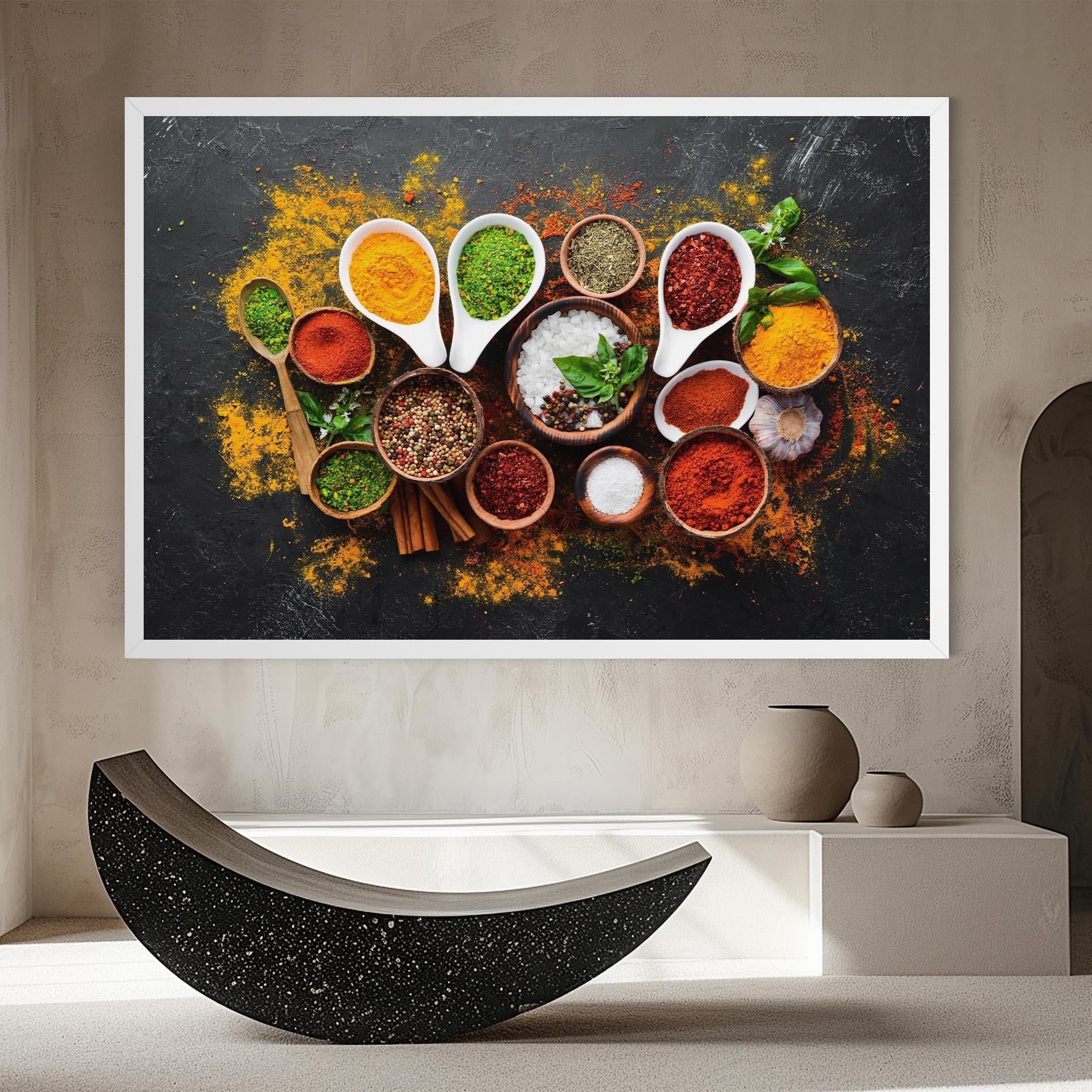 Tablou Canvas Colorful Herbs Spices mockup 8
