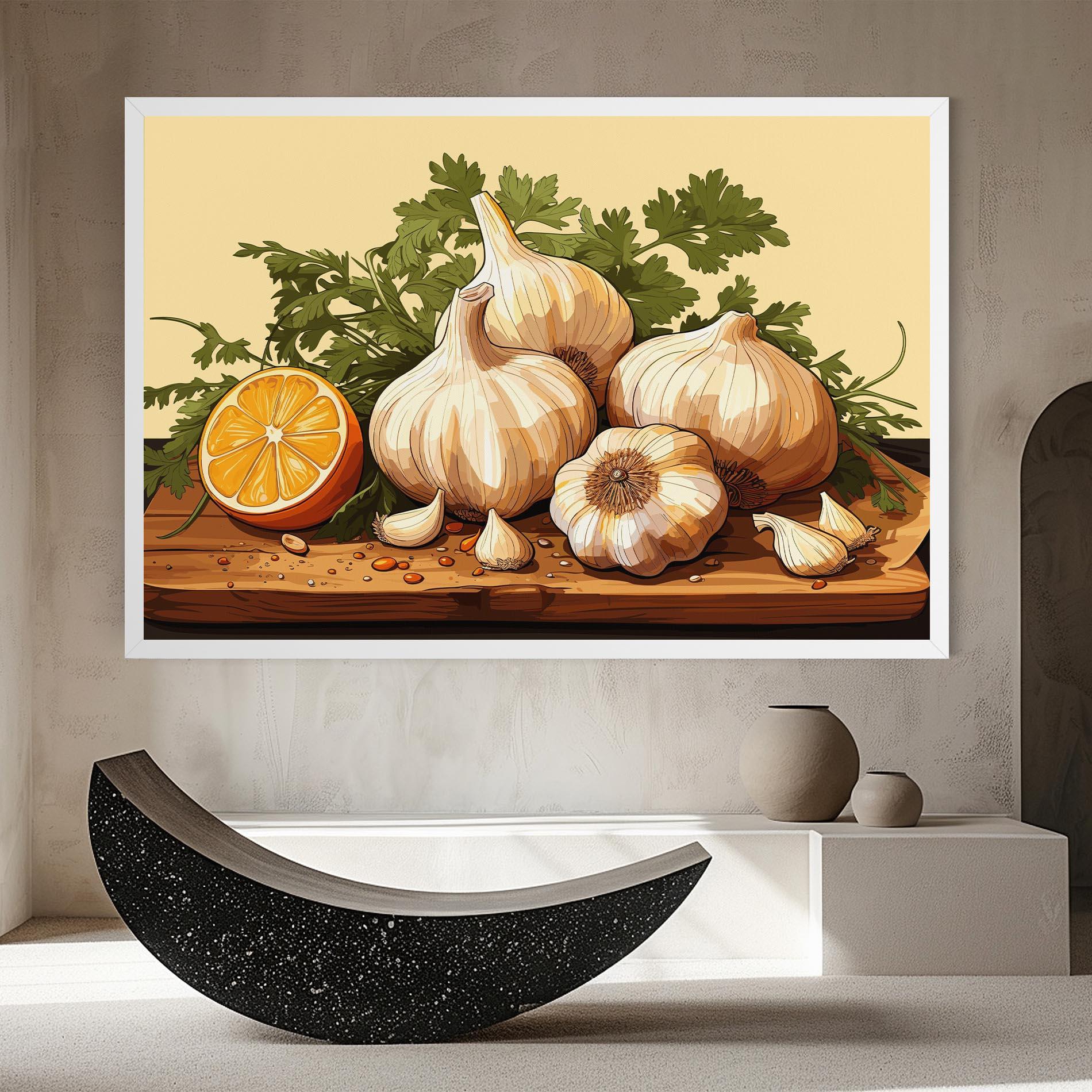 Tablou Canvas Garlic Lemon mockup 8