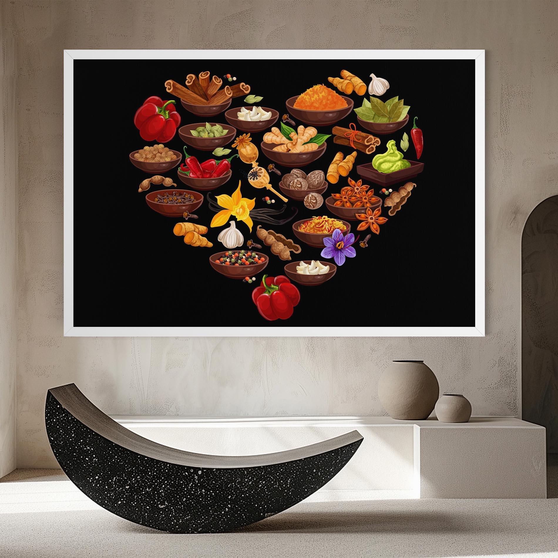 Tablou Canvas Seasoning Heart mockup 8