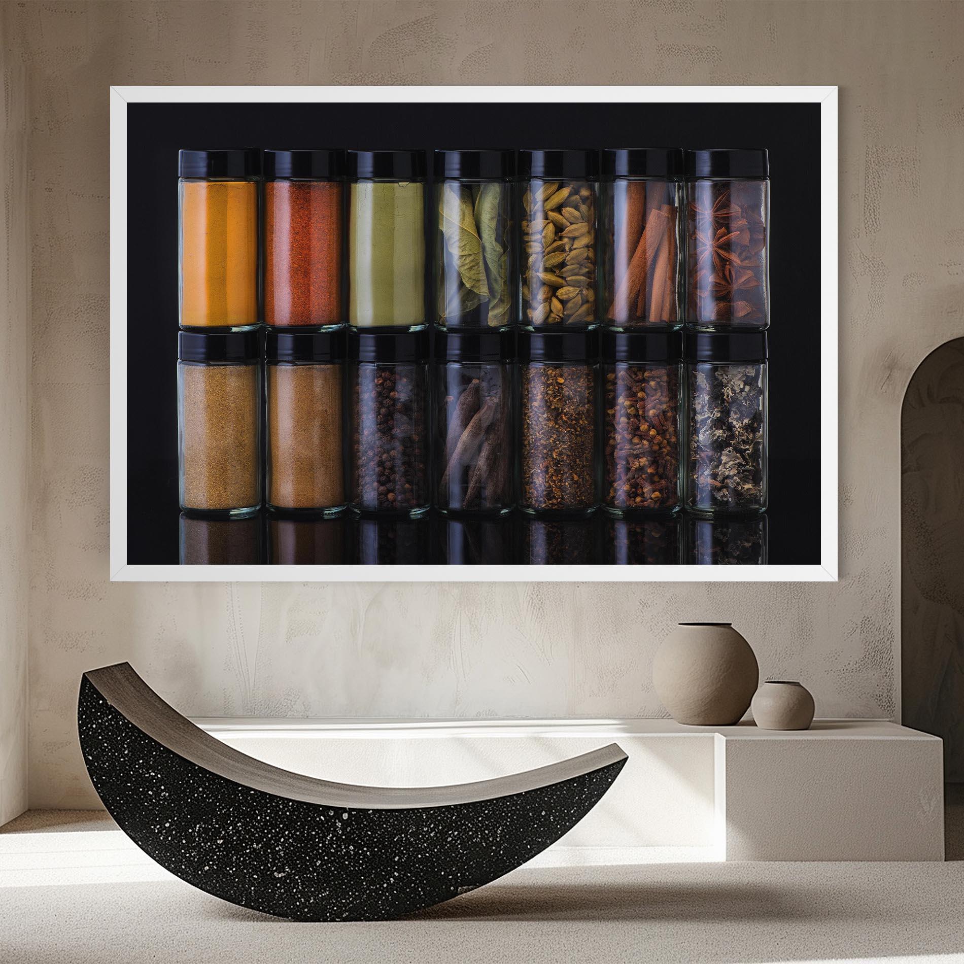 Tablou Canvas Seasonings Jars mockup 8