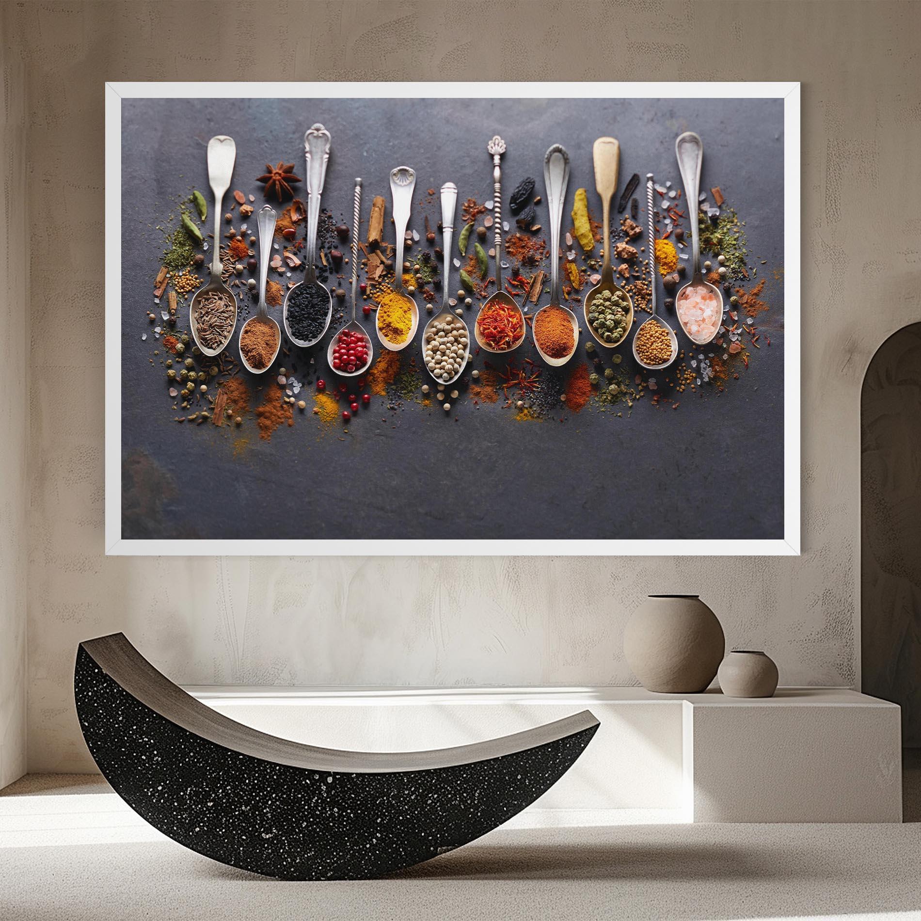 Tablou Canvas Spices Black Board mockup 8