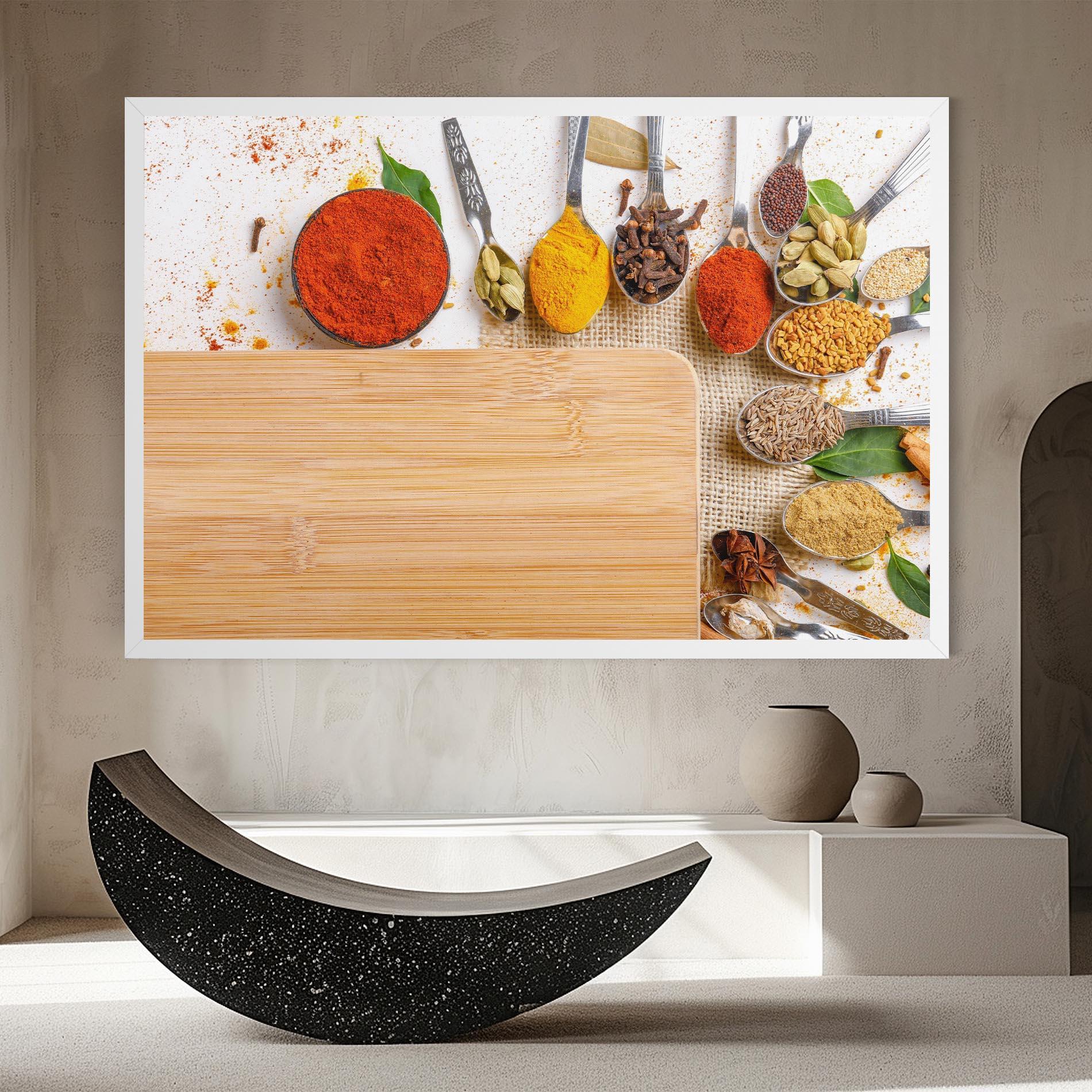 Tablou Canvas Spices Spoons mockup 8