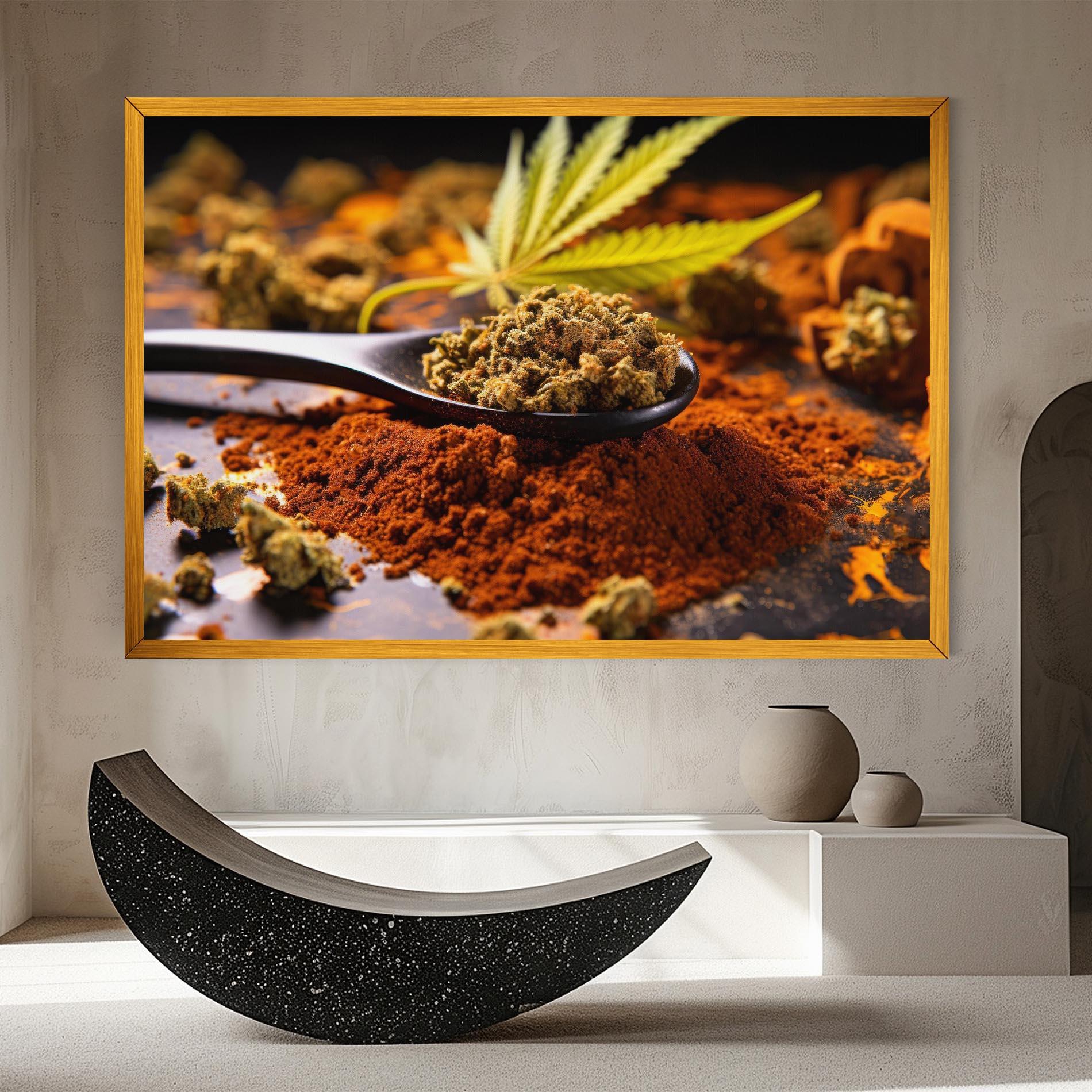 Tablou Canvas Cannabis Seasoning mockup 8