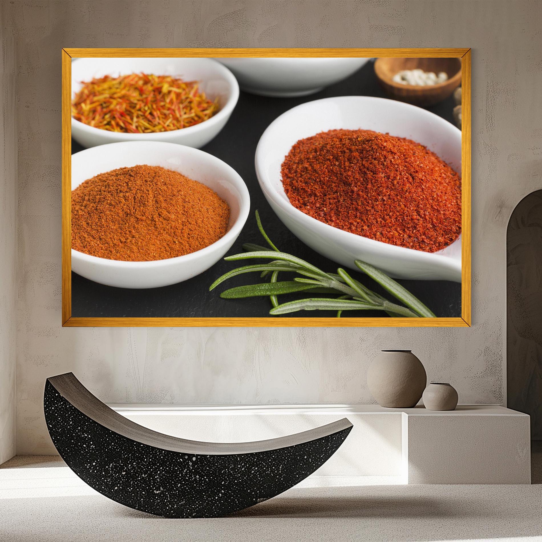 Tablou Canvas Close Up Spices Powder mockup 8