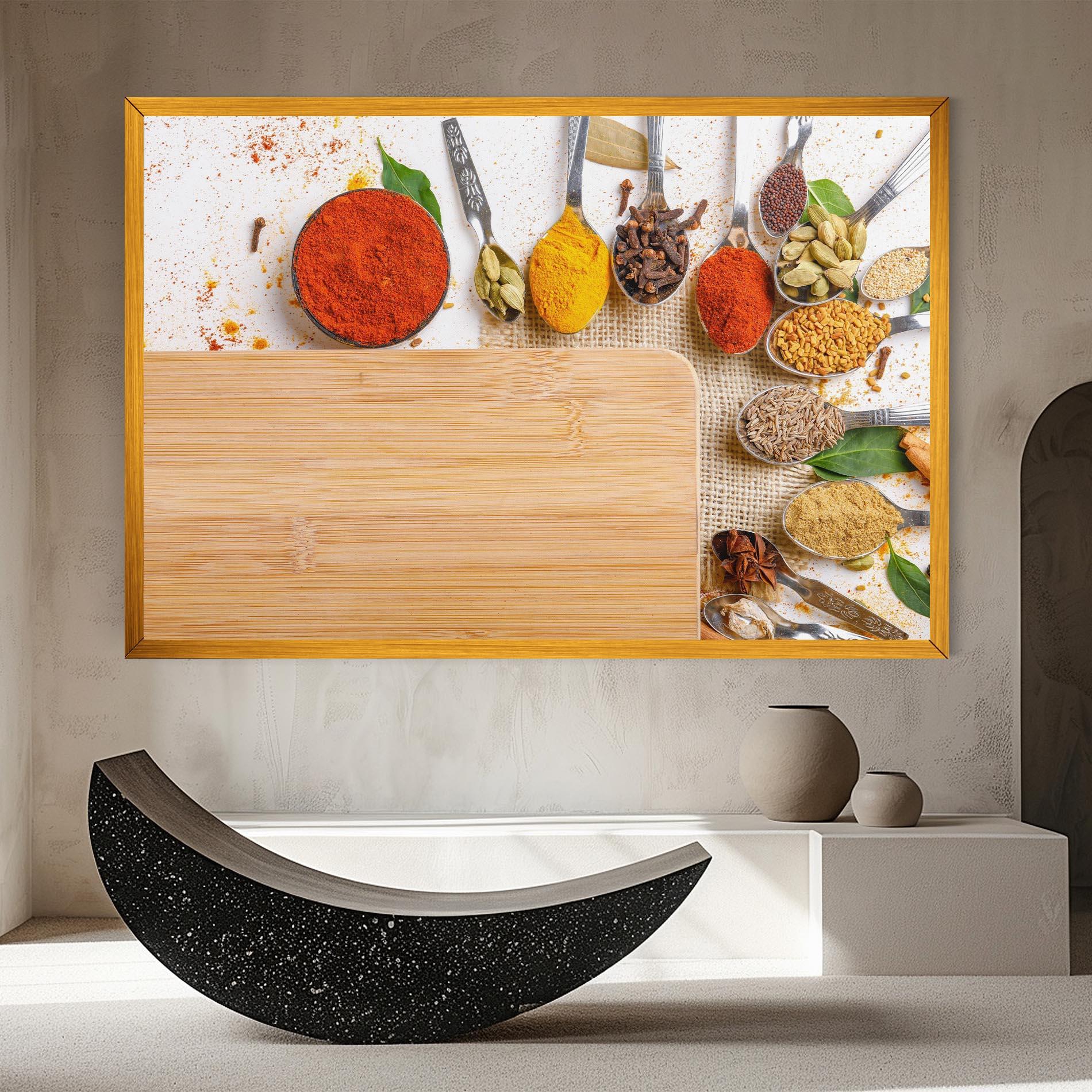Tablou Canvas Spices Spoons mockup 8
