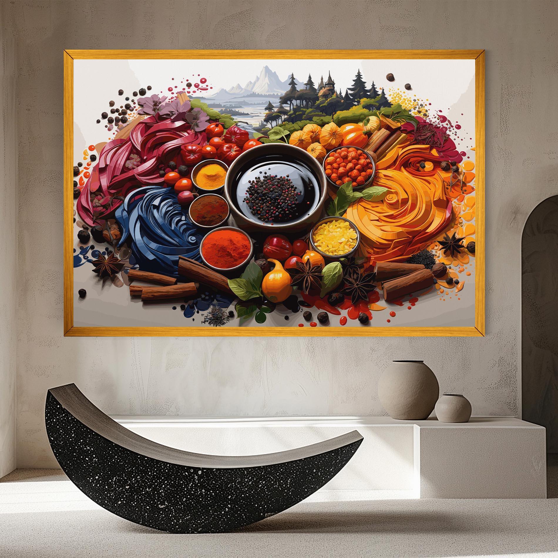 Tablou Canvas Spices Village mockup 8