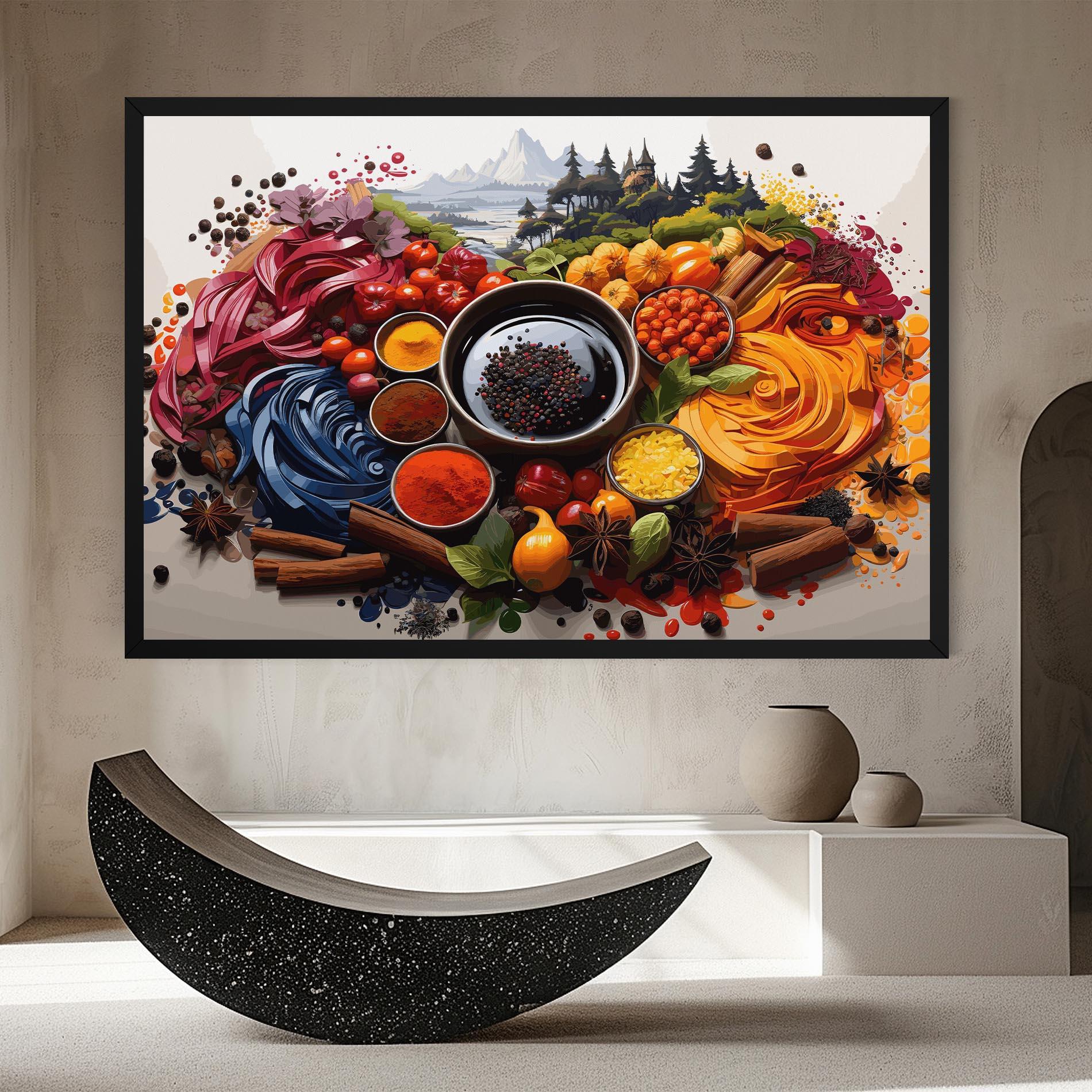 Tablou Canvas Spices Village mockup 8