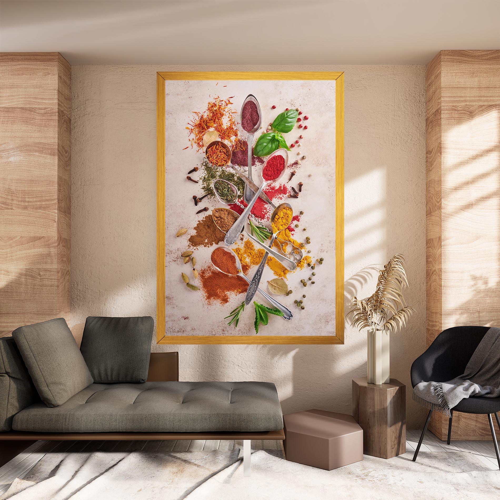 Tablou Canvas Colorful Spices Cooking mockup 8