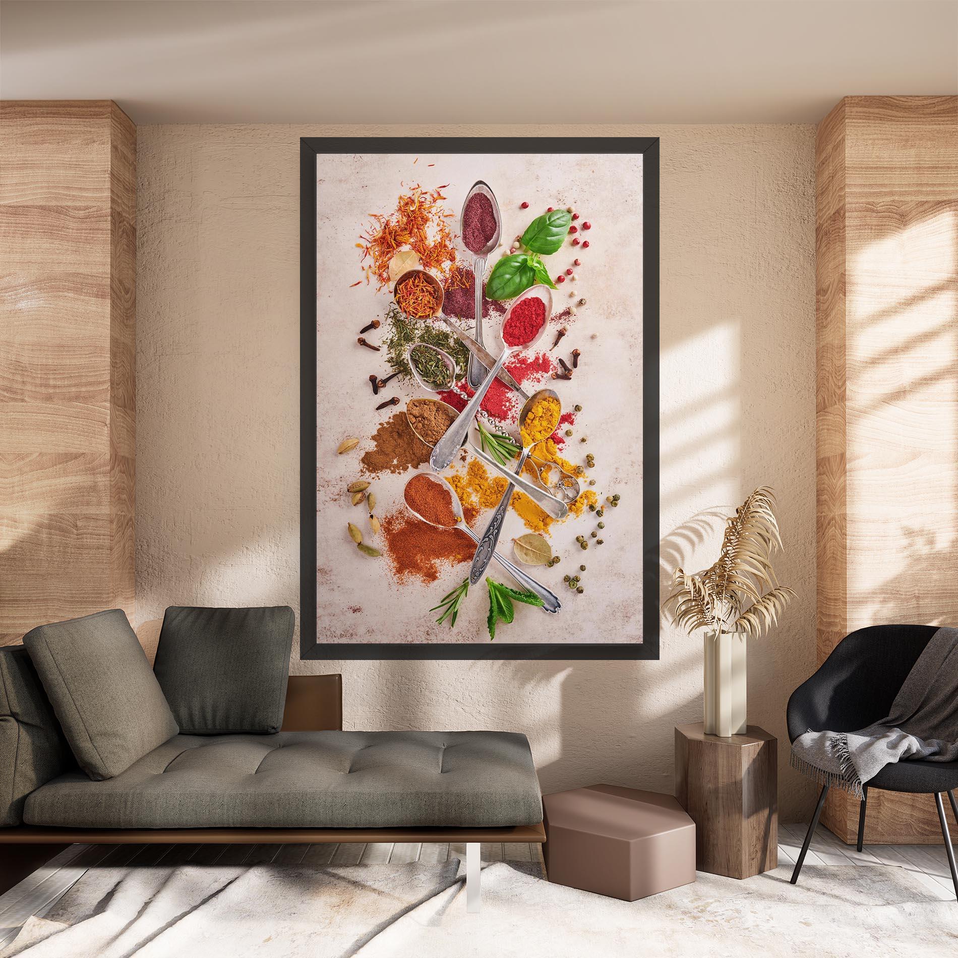 Tablou Canvas Colorful Spices Cooking mockup 8