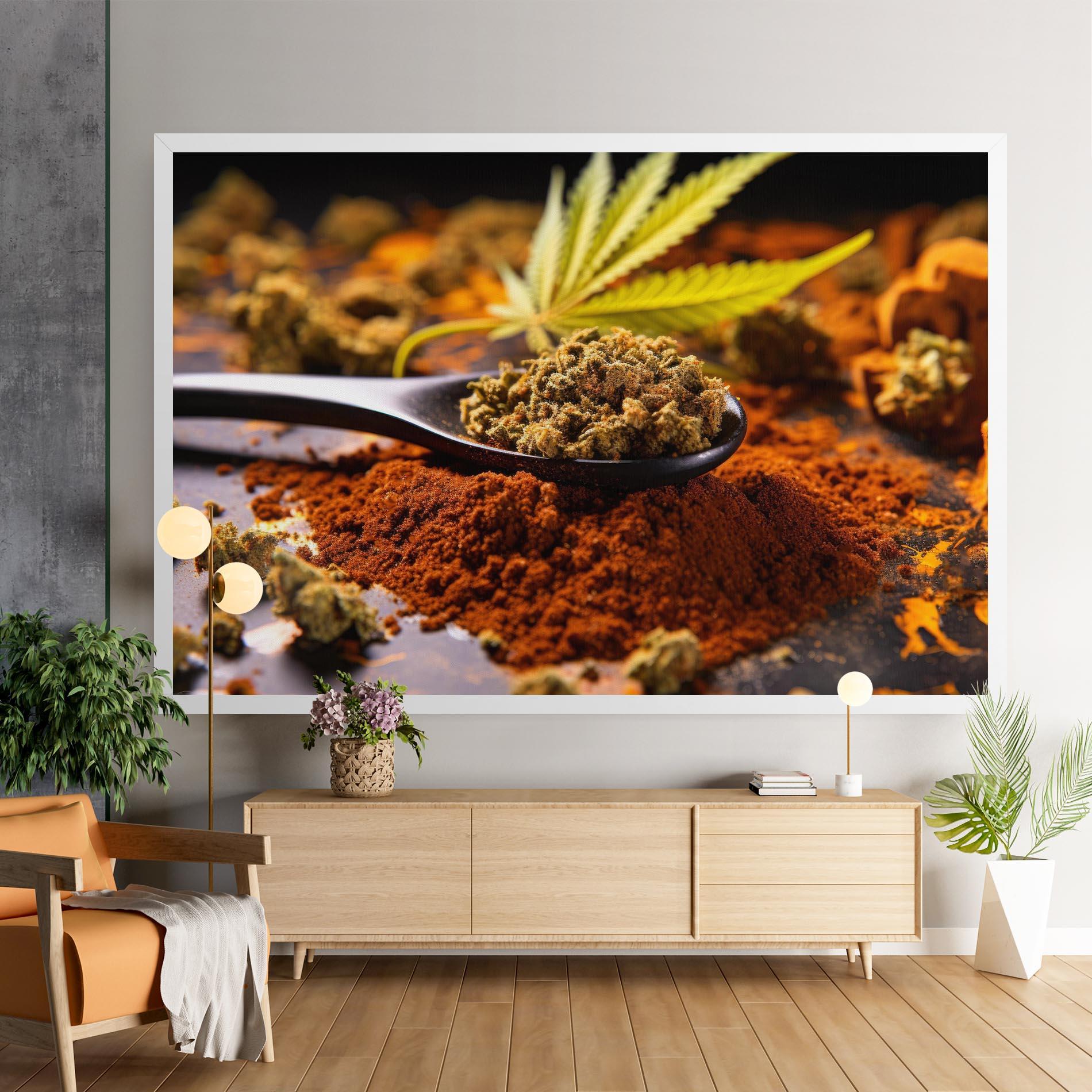 Tablou Canvas Cannabis Seasoning mockup 9