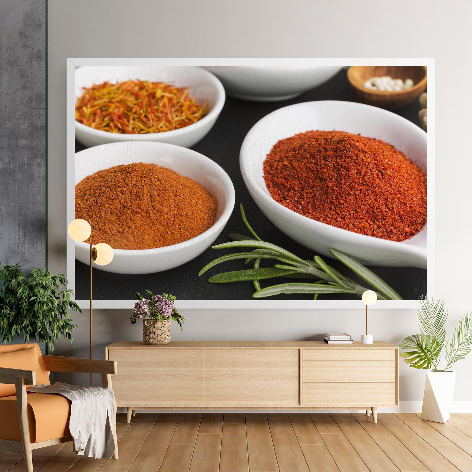 Tablou Canvas Close Up Spices Powder mockup 9
