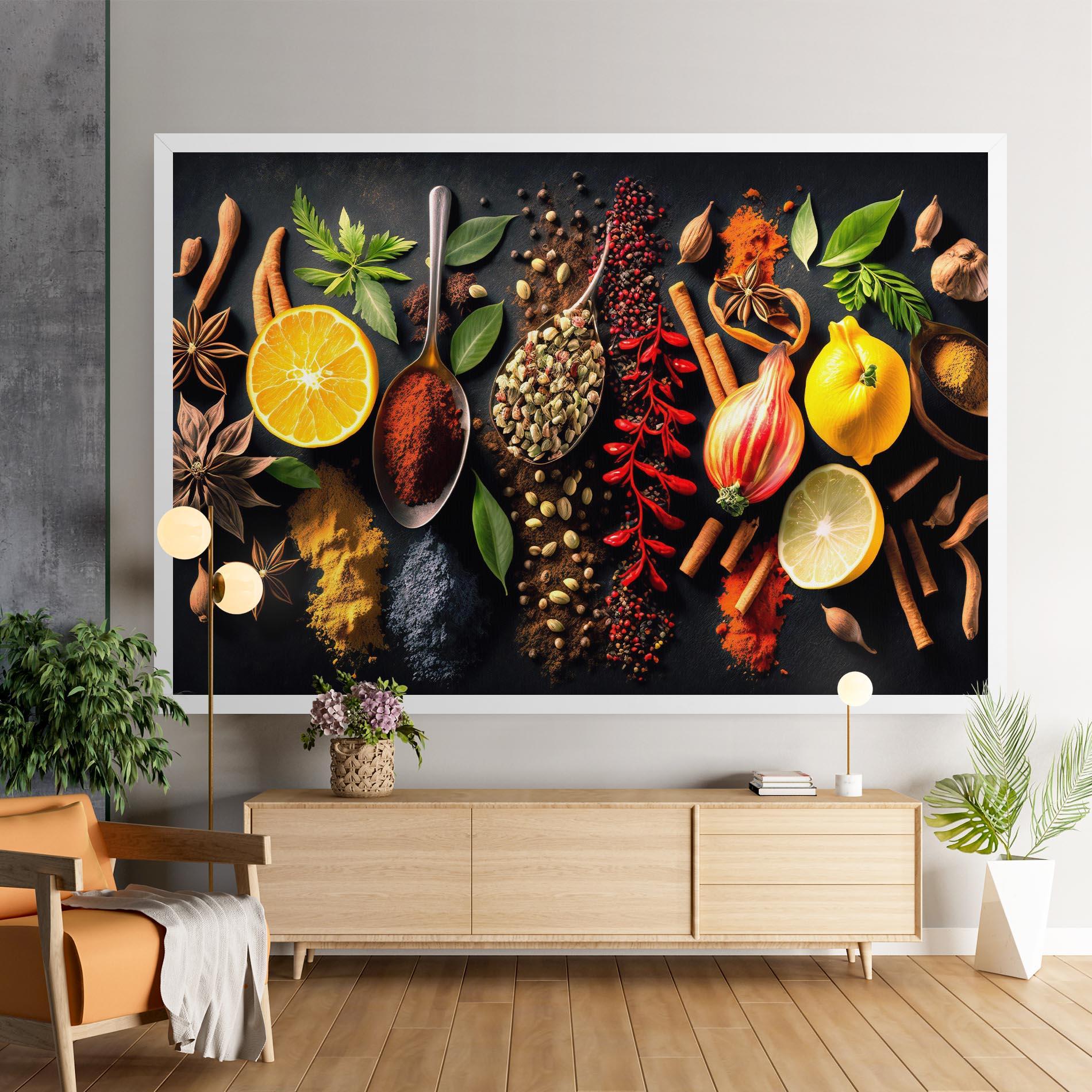 Tablou Canvas Closeup Pices mockup 9