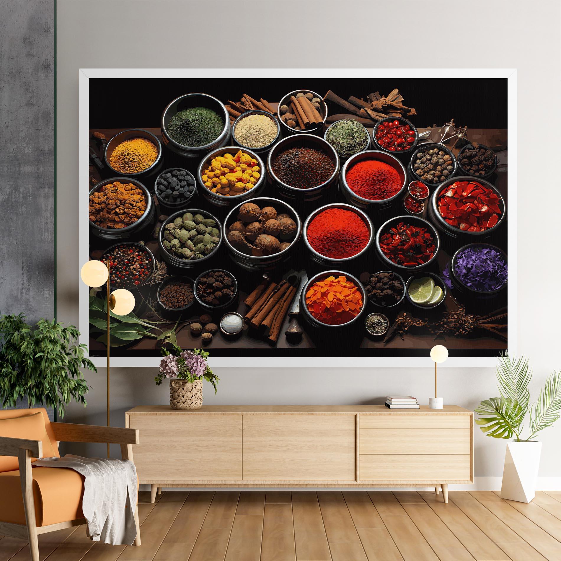 Tablou Canvas Colorful Herbs Art mockup 9