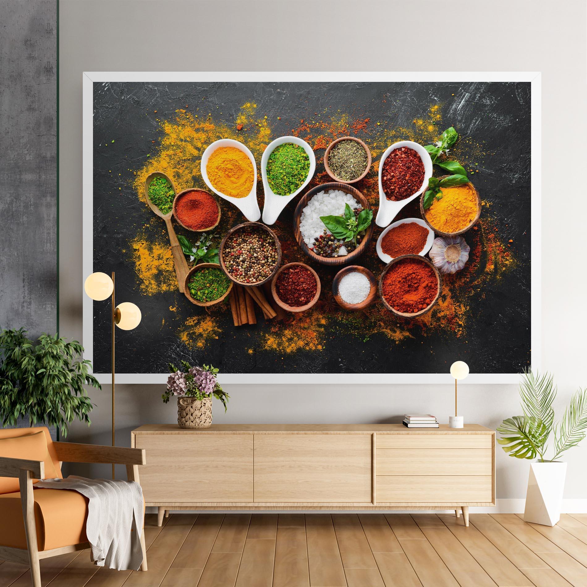 Tablou Canvas Colorful Herbs Spices mockup 9