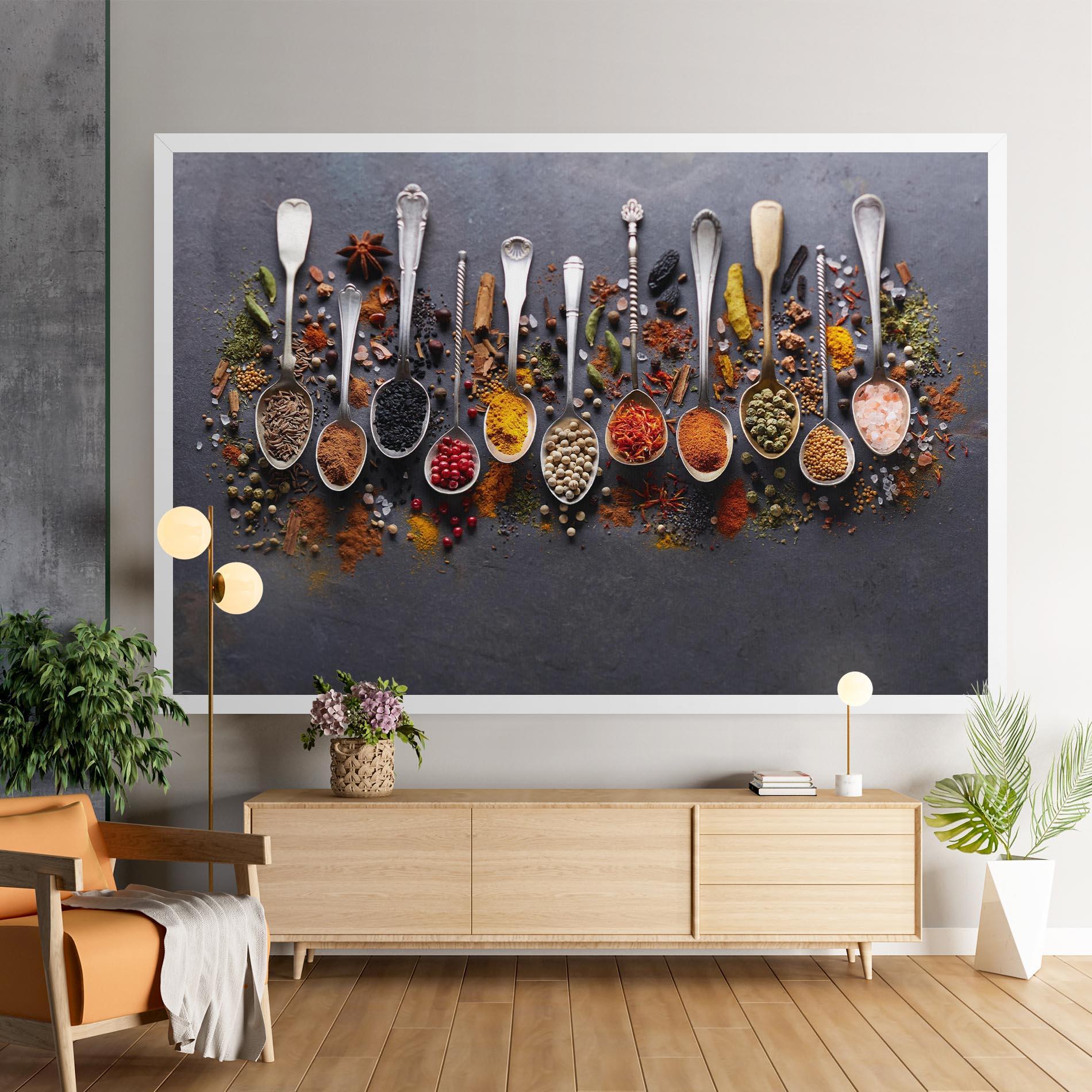 Tablou Canvas Spices Black Board mockup 9