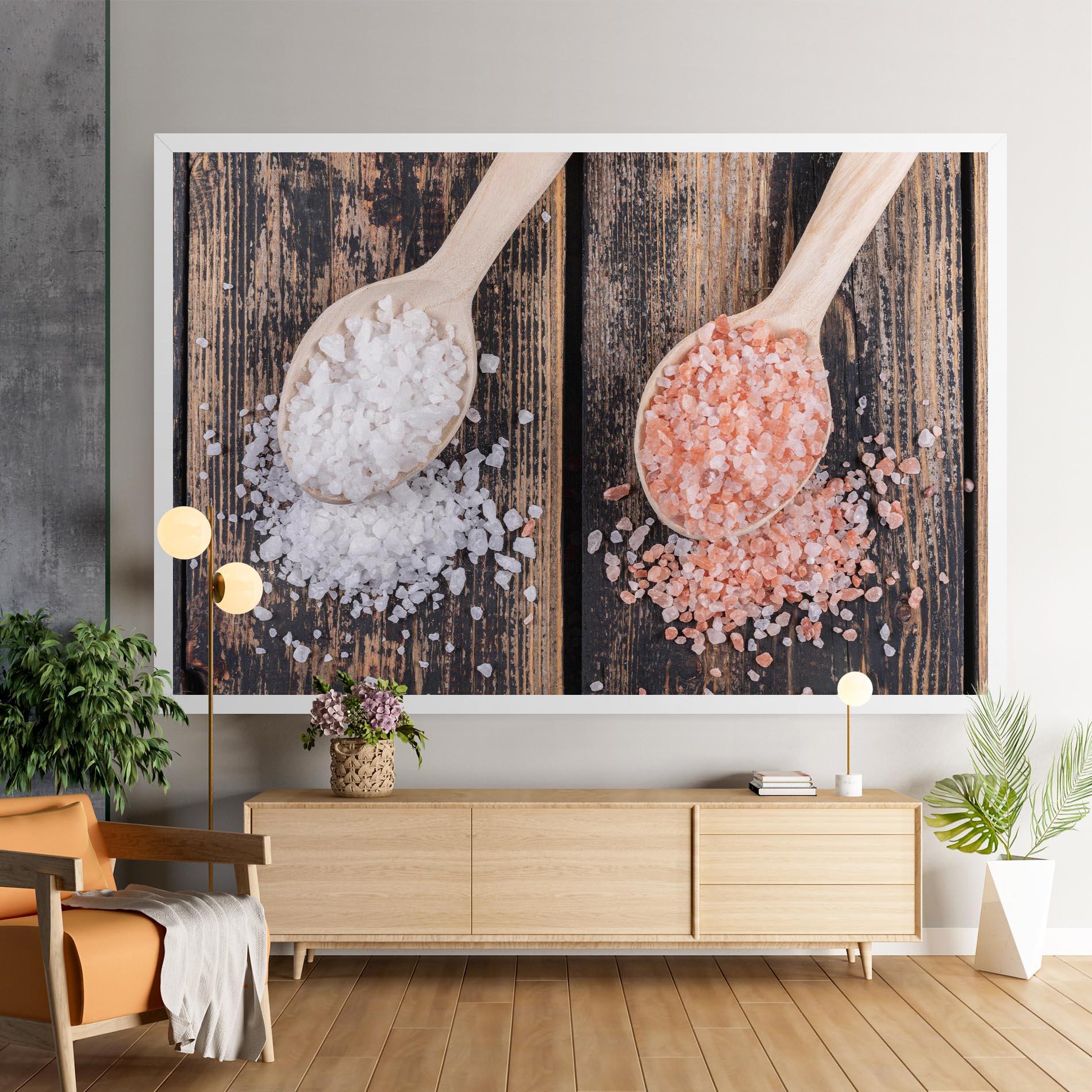 Tablou Canvas Wooden Spoons Sea Salt mockup 9