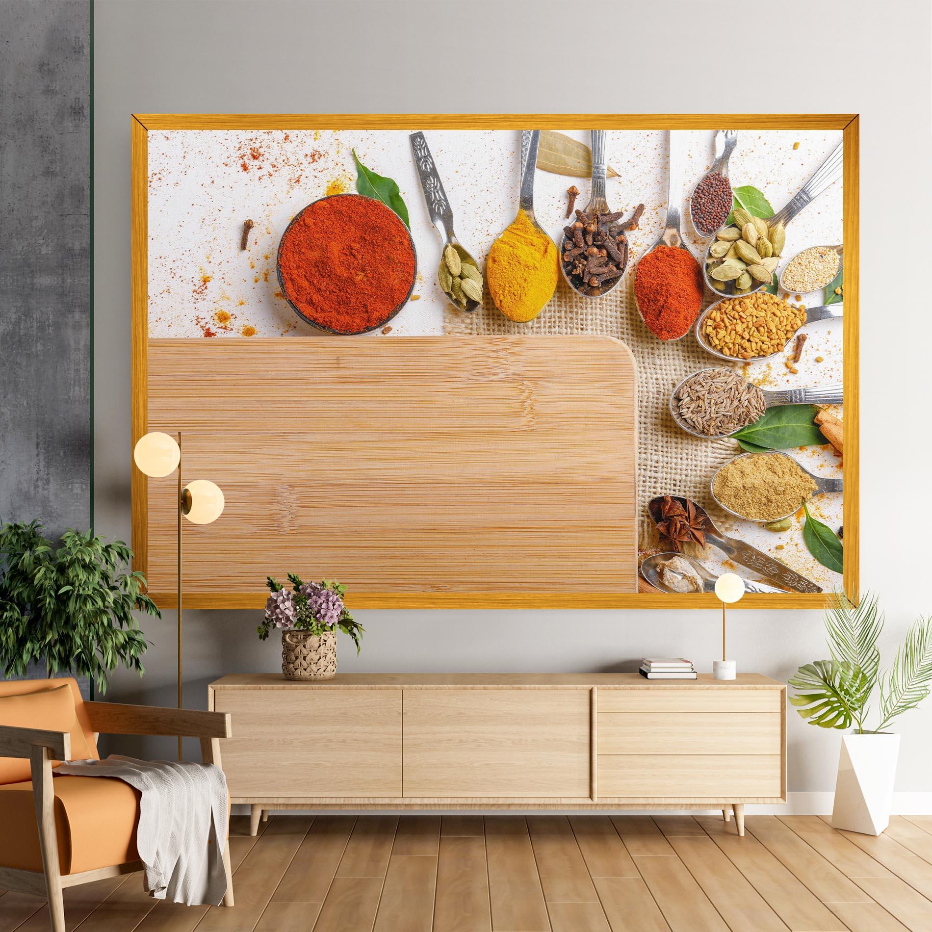 Tablou Canvas Spices Spoons mockup 9
