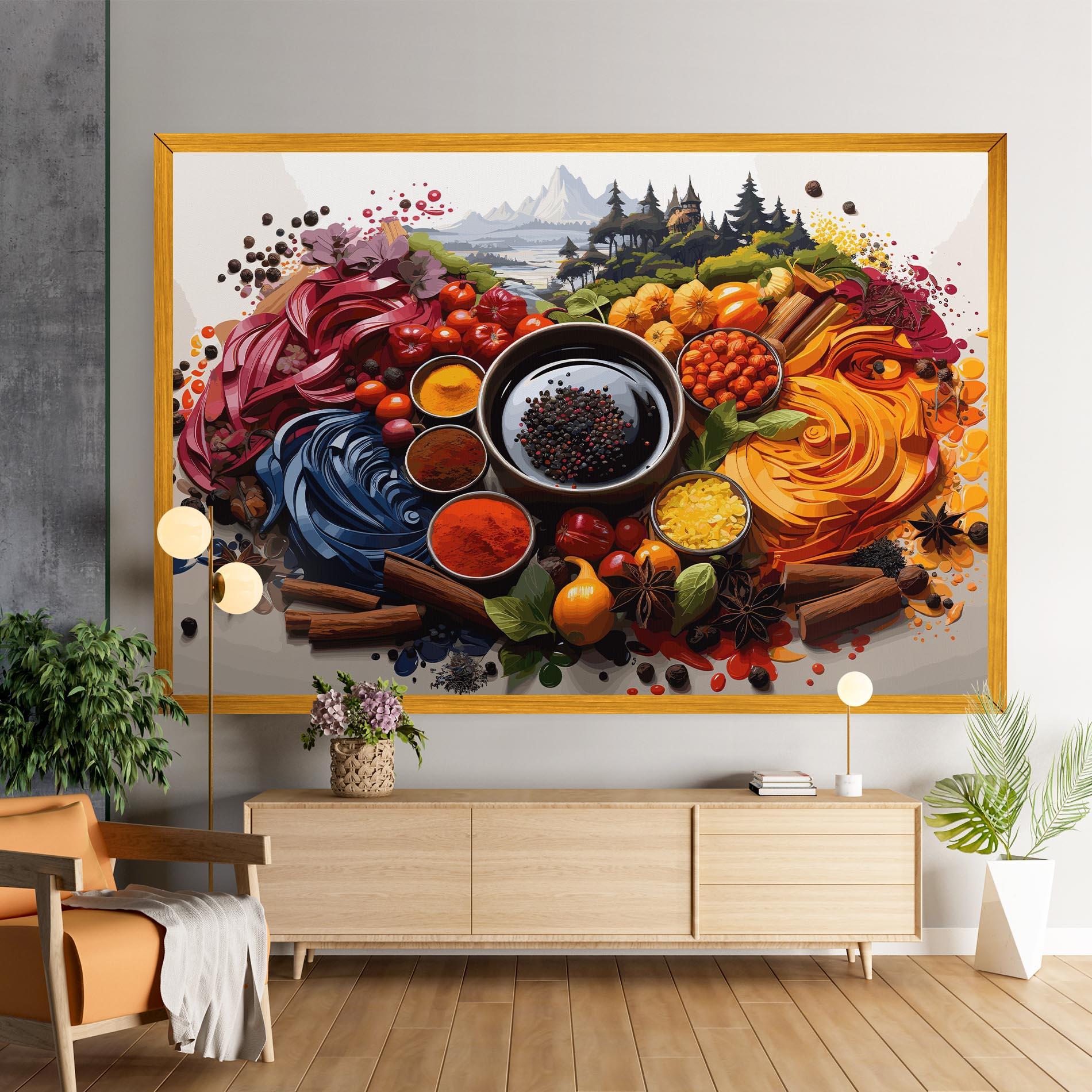 Tablou Canvas Spices Village mockup 9