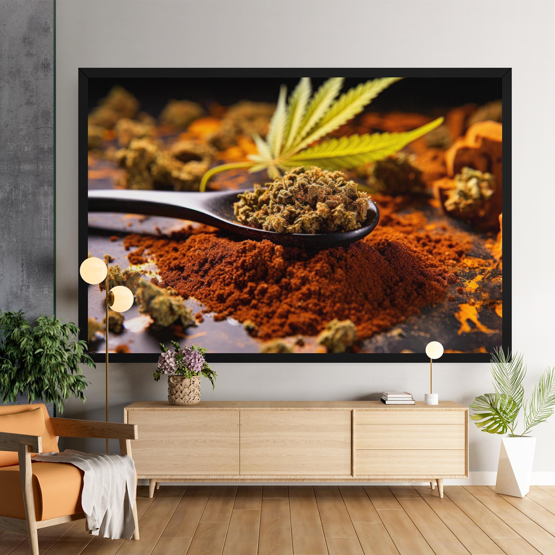 Tablou Canvas Cannabis Seasoning mockup 9