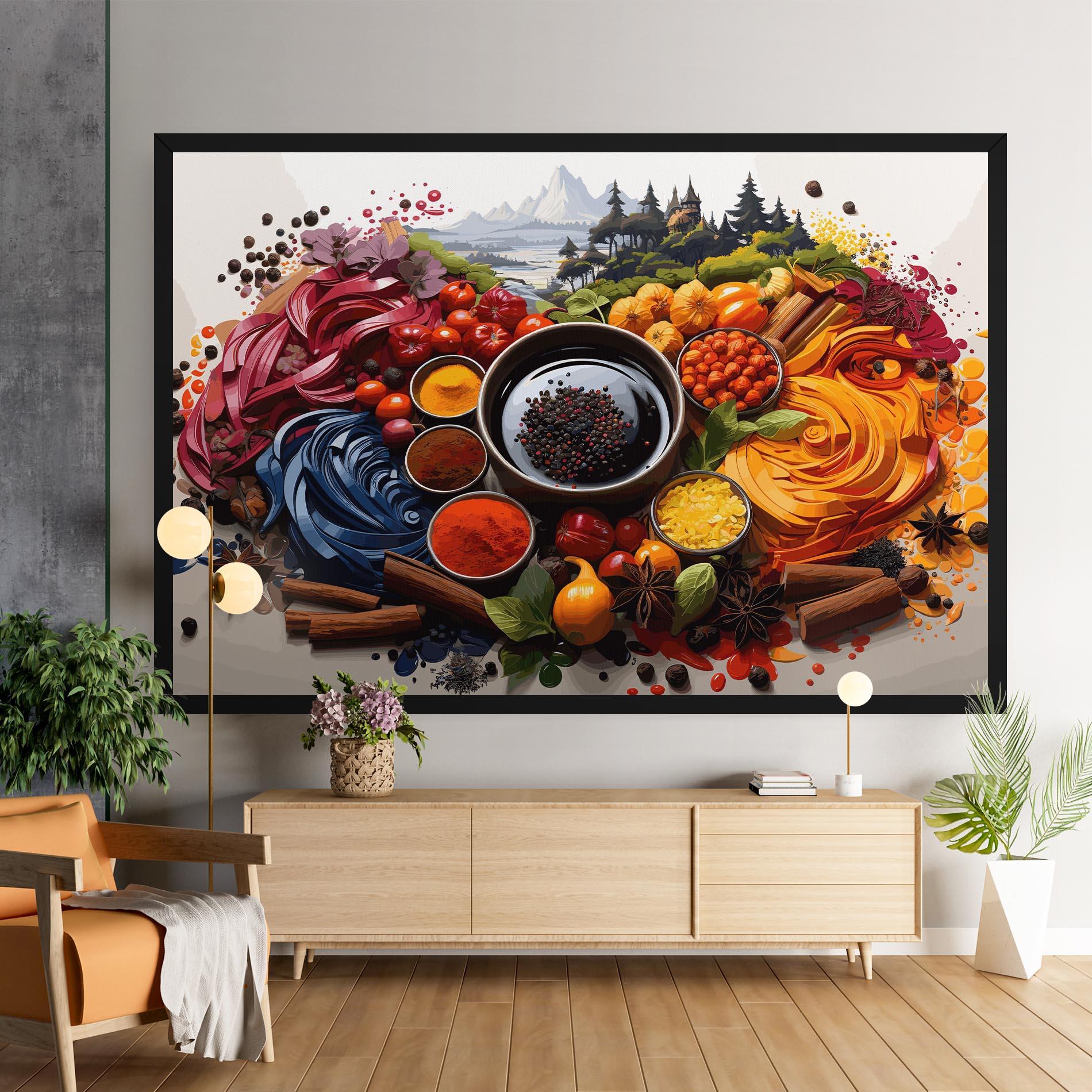 Tablou Canvas Spices Village mockup 9