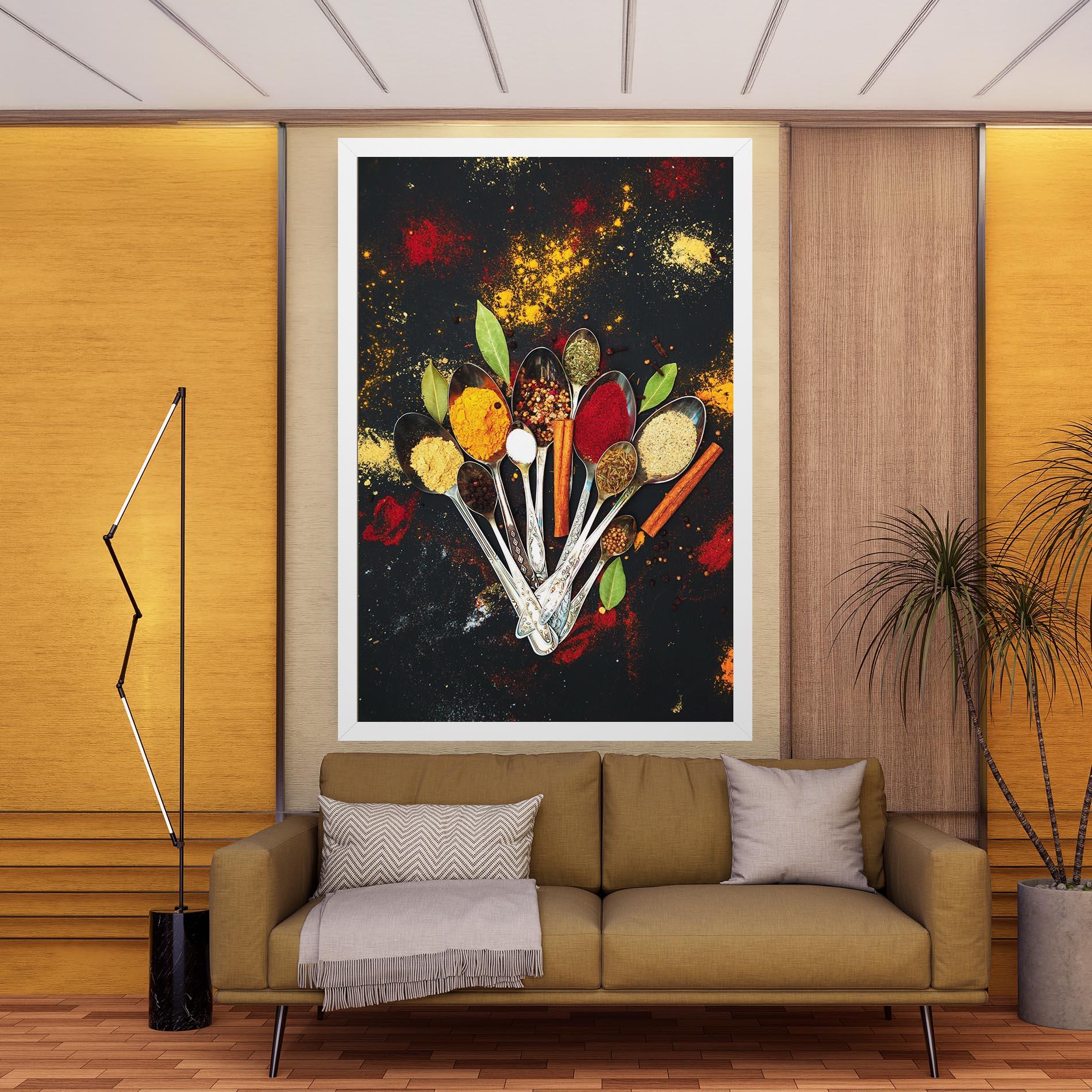 Tablou Canvas Cooking Spices Spoons mockup 9