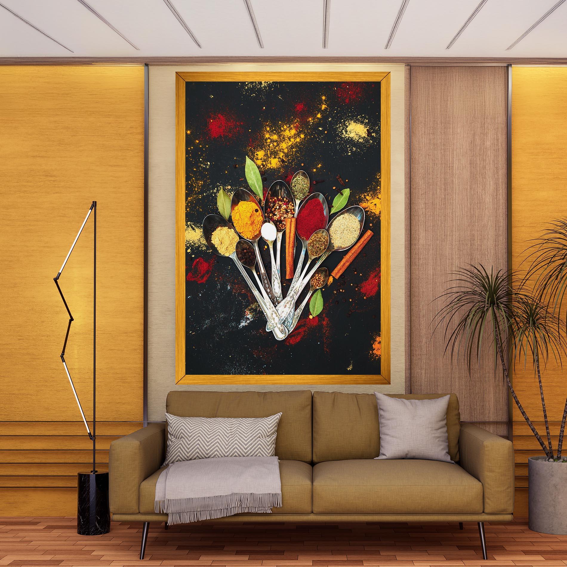 Tablou Canvas Cooking Spices Spoons mockup 9