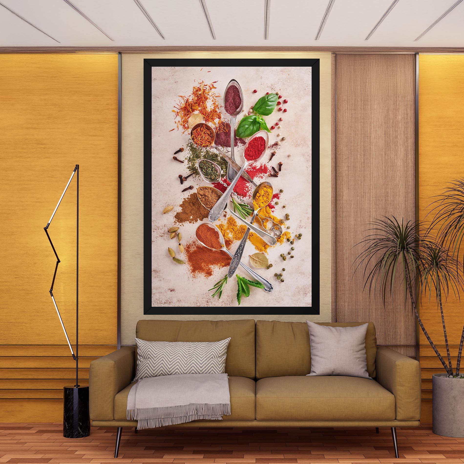 Tablou Canvas Colorful Spices Cooking mockup 9