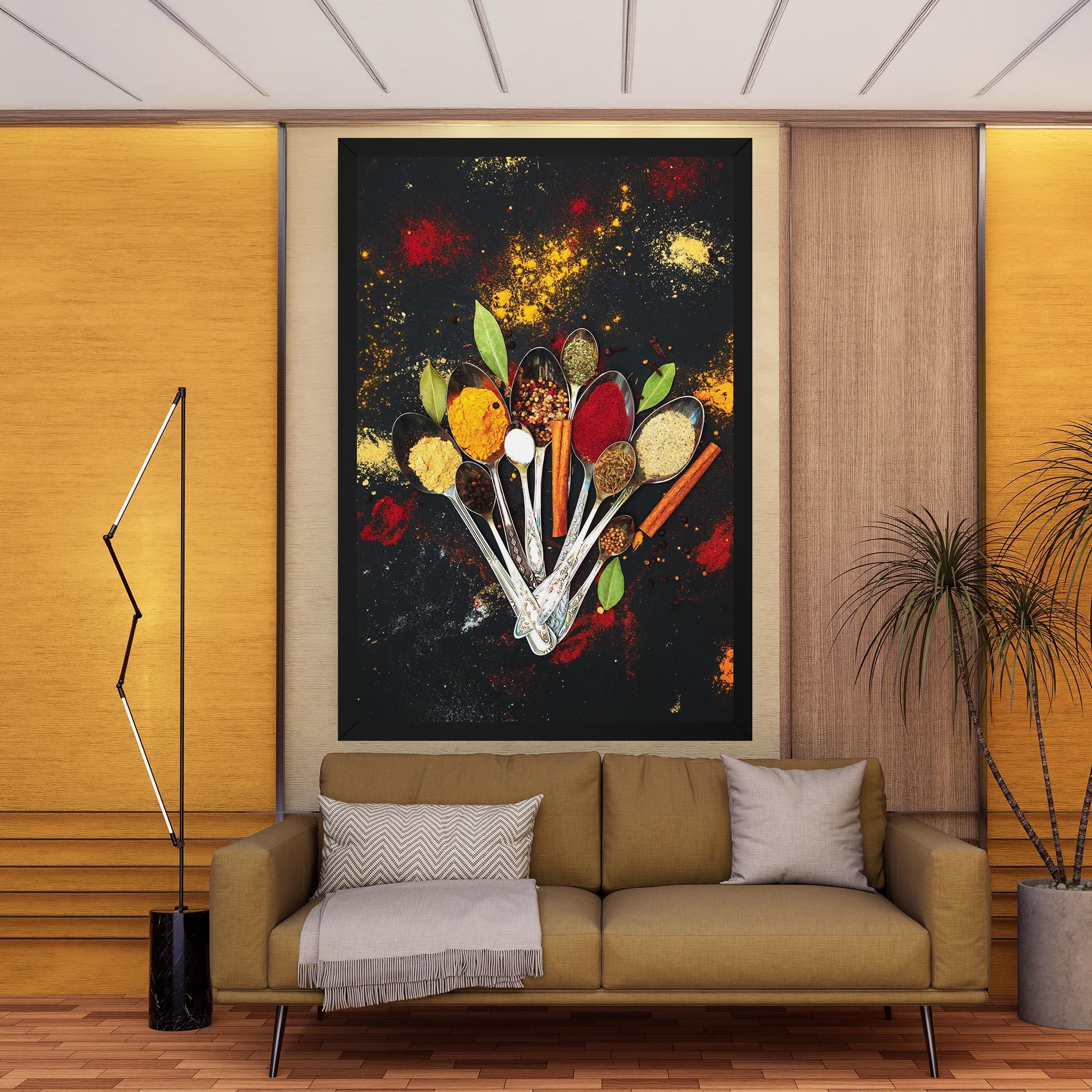 Tablou Canvas Cooking Spices Spoons mockup 9
