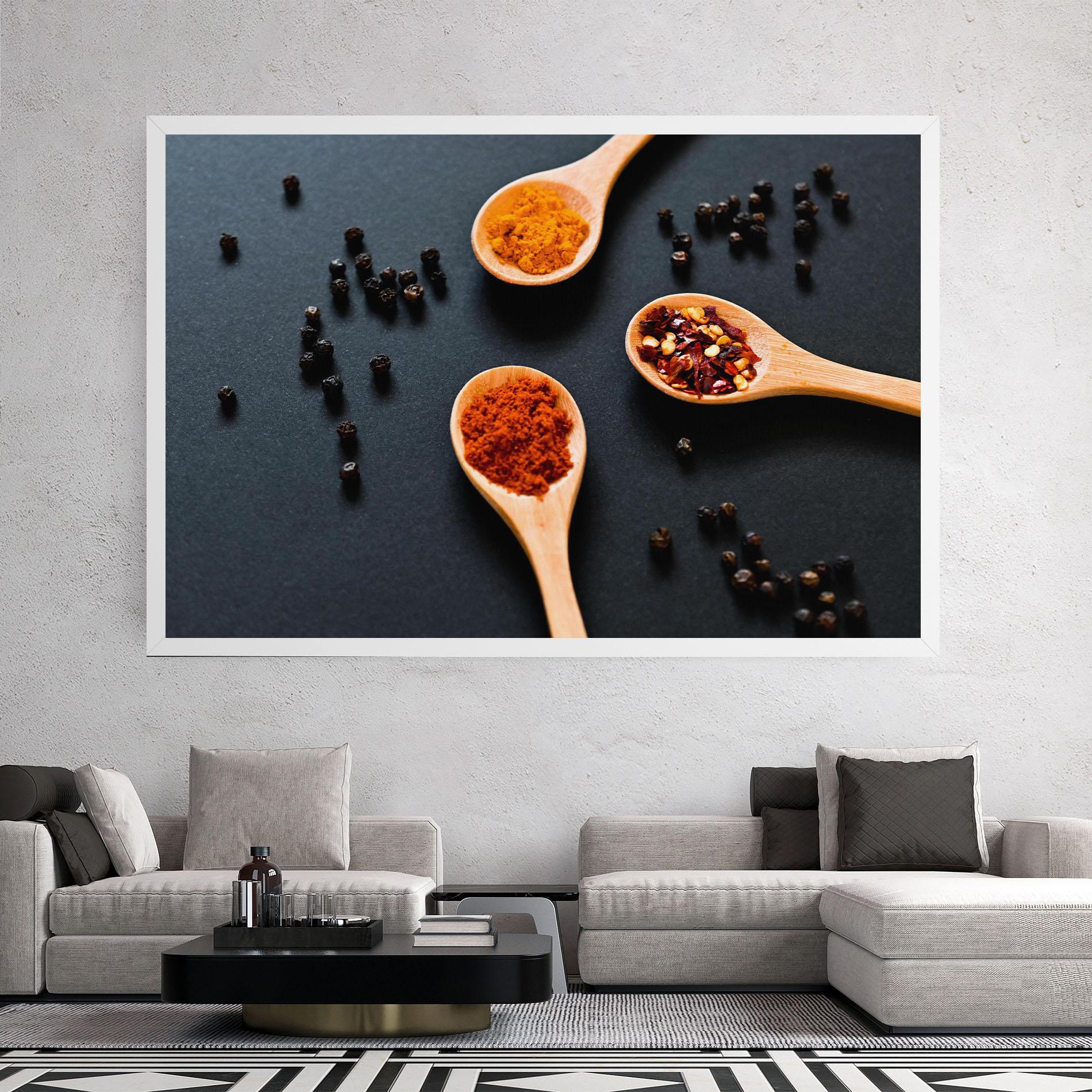 Tablou Canvas 3 Seasonings Spoons mockup 2