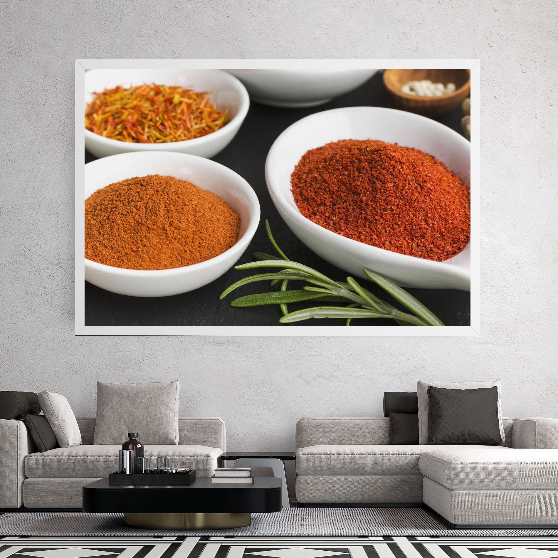 Tablou Canvas Close Up Spices Powder mockup 2