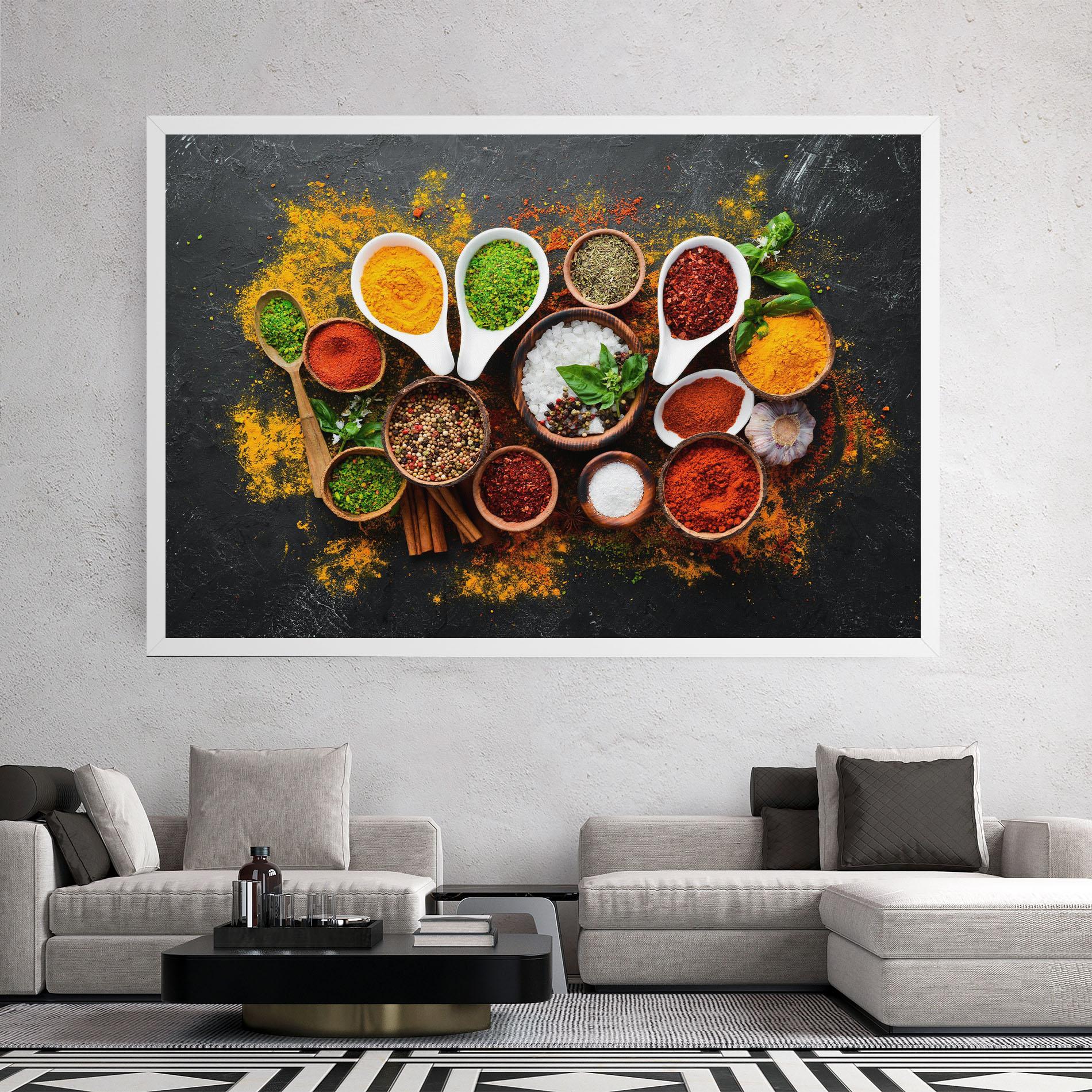 Tablou Canvas Colorful Herbs Spices mockup 2