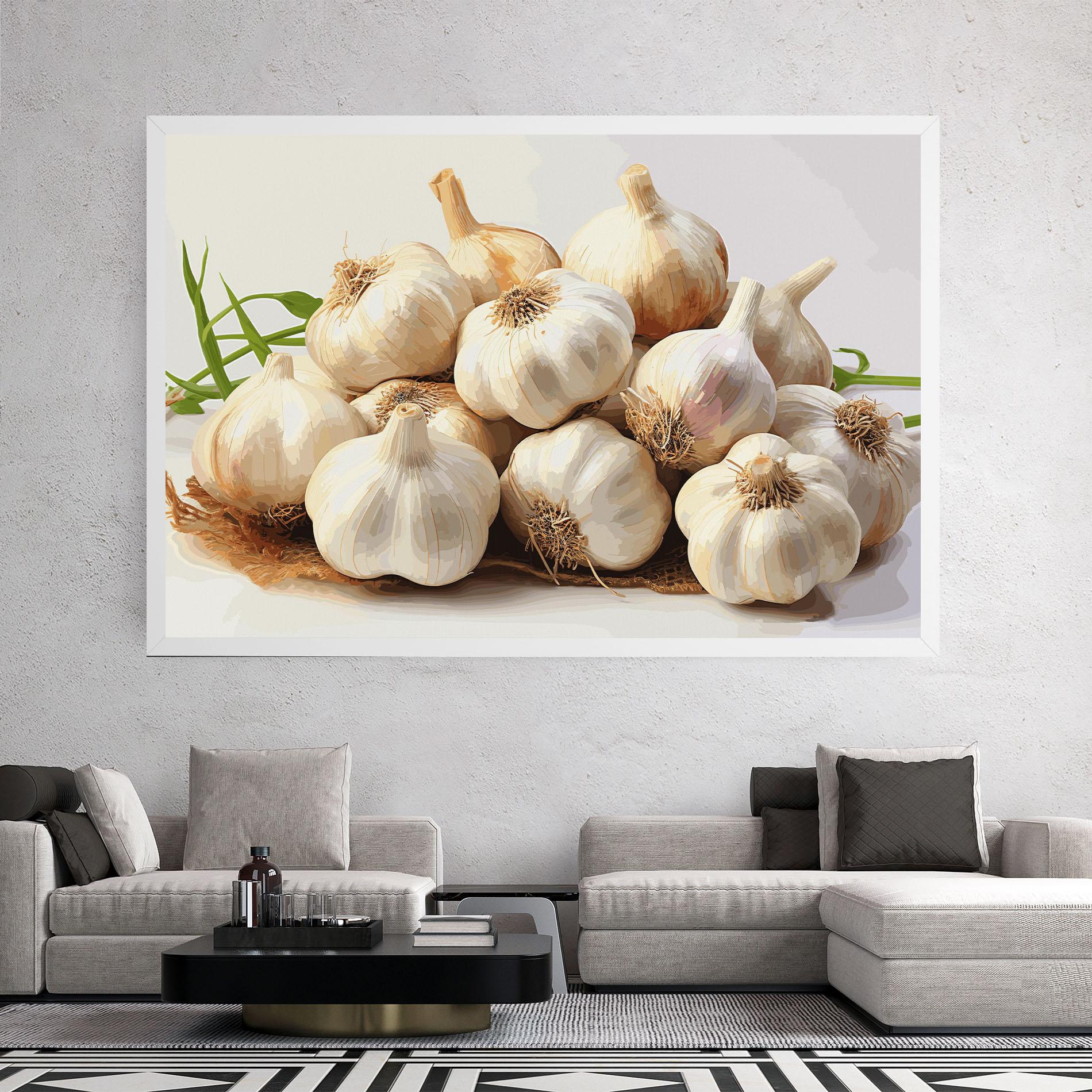Tablou Canvas Garlic Art mockup 2