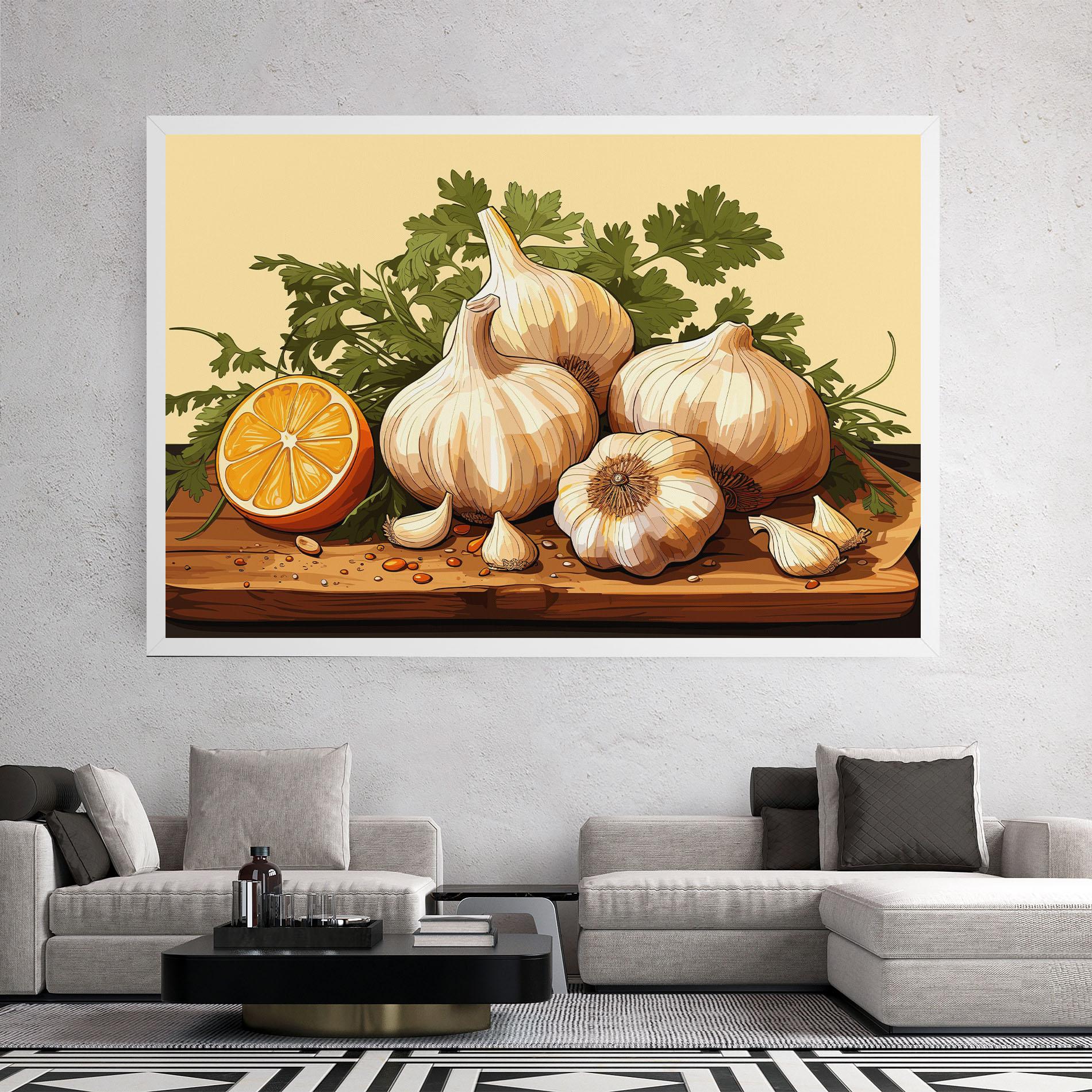 Tablou Canvas Garlic Lemon mockup 2