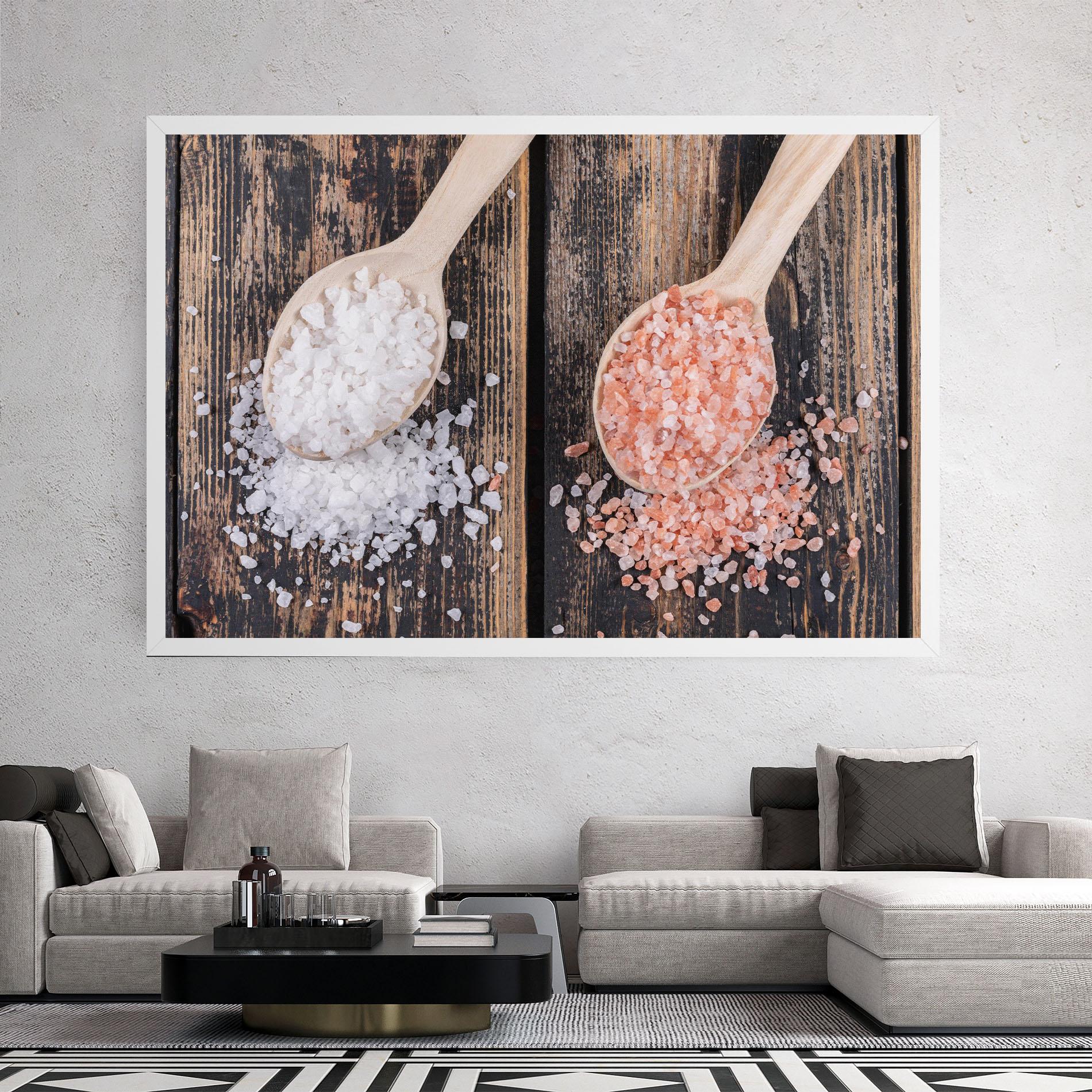 Tablou Canvas Wooden Spoons Sea Salt mockup 2