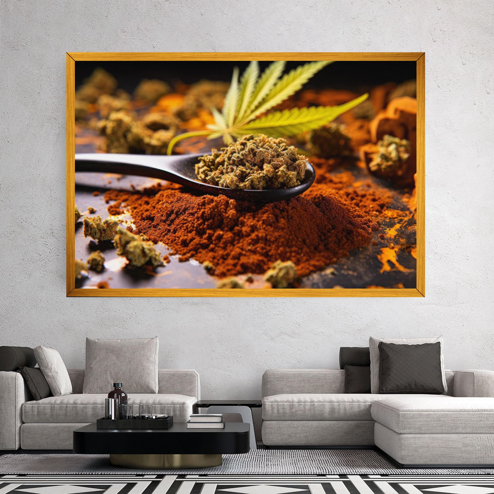 Tablou Canvas Cannabis Seasoning mockup 2