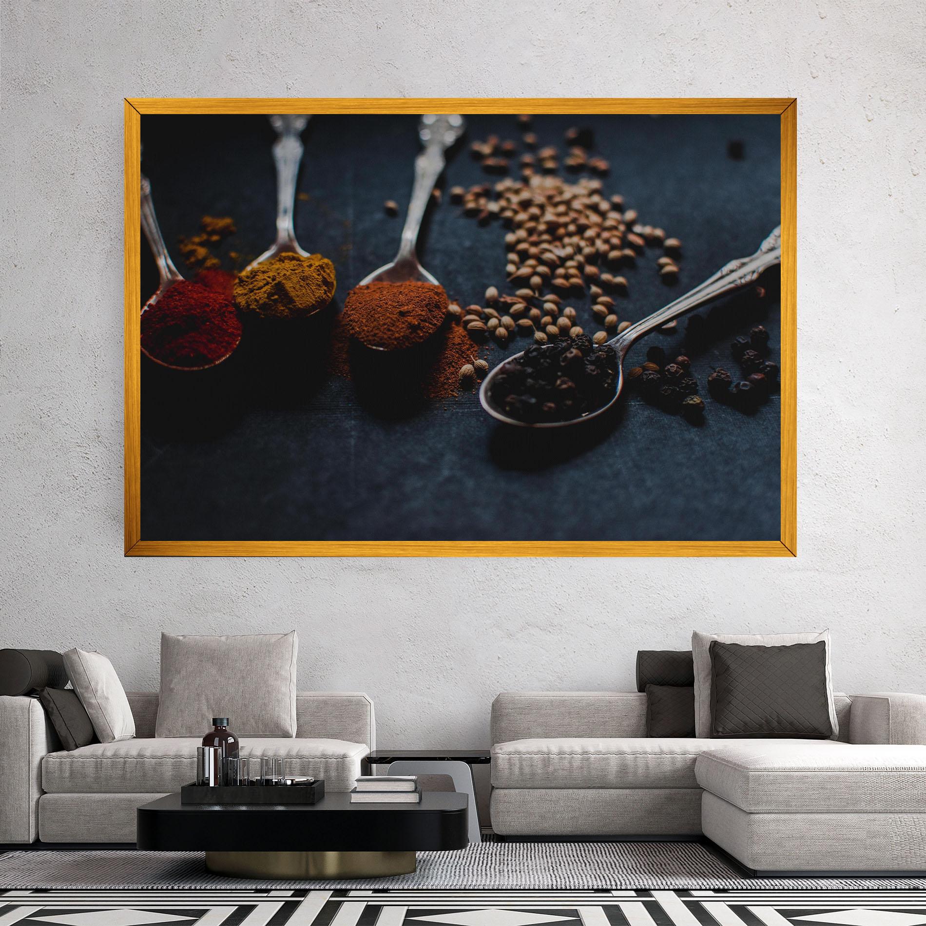 Tablou Canvas Spices Spoon mockup 2