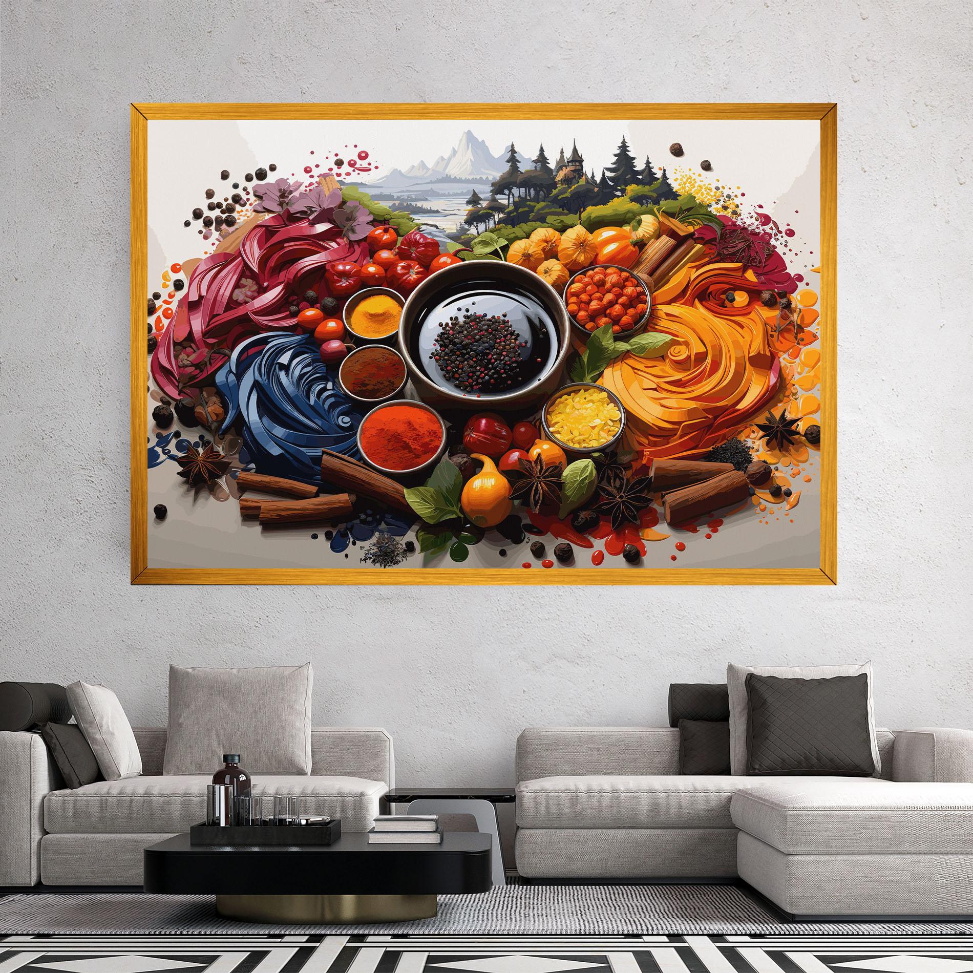 Tablou Canvas Spices Village mockup 2