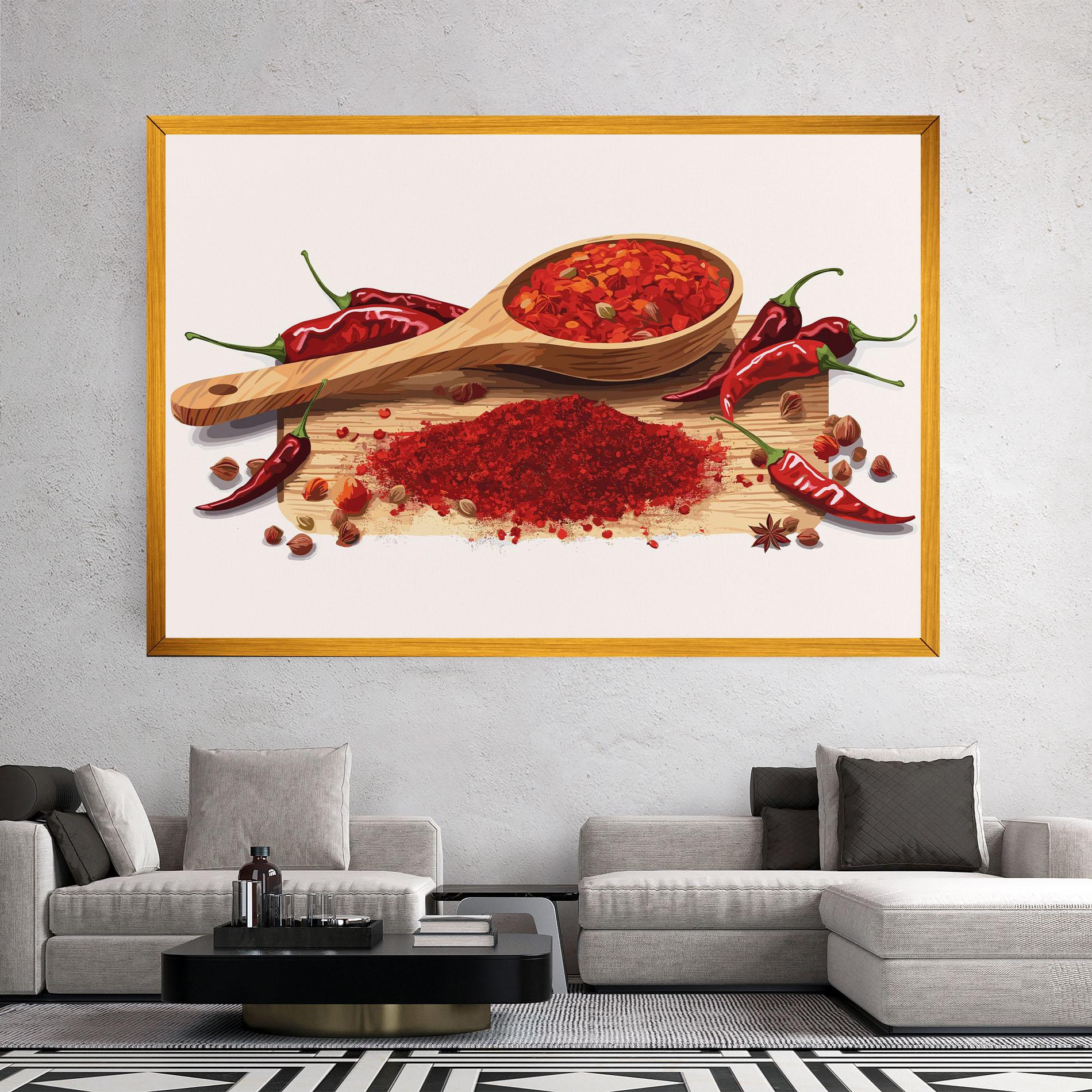 Tablou Canvas Spoon Of Papper mockup 2