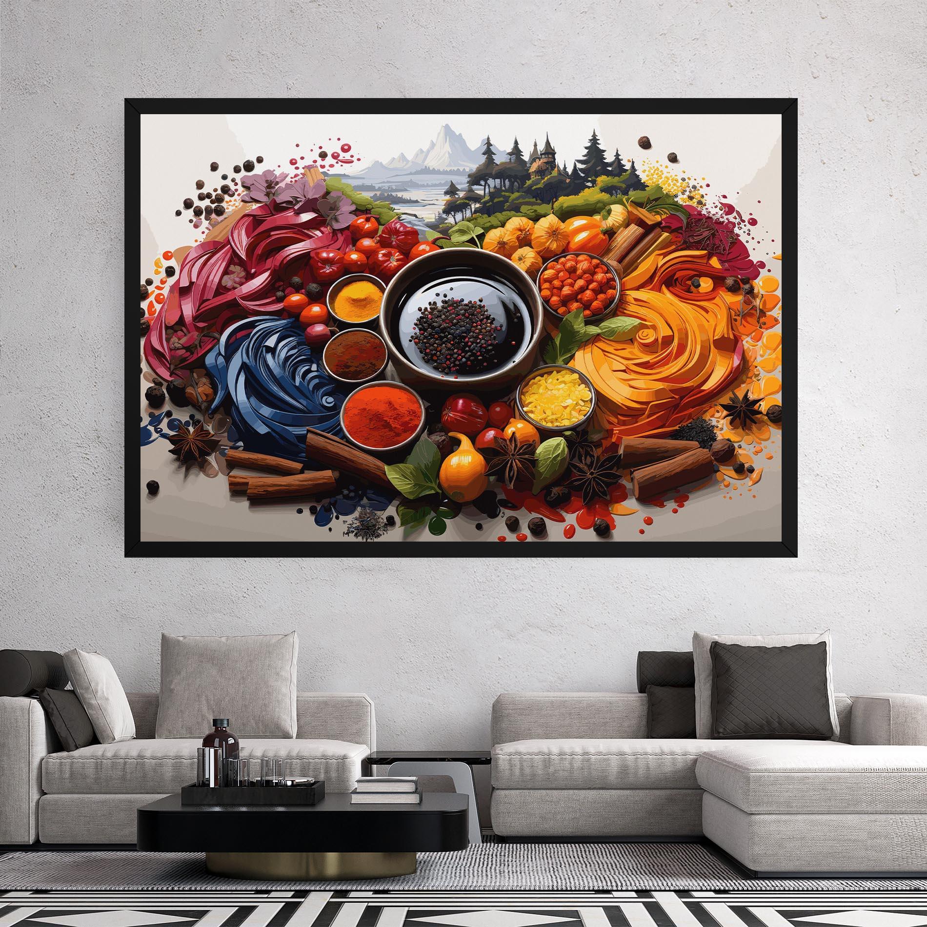 Tablou Canvas Spices Village mockup 2