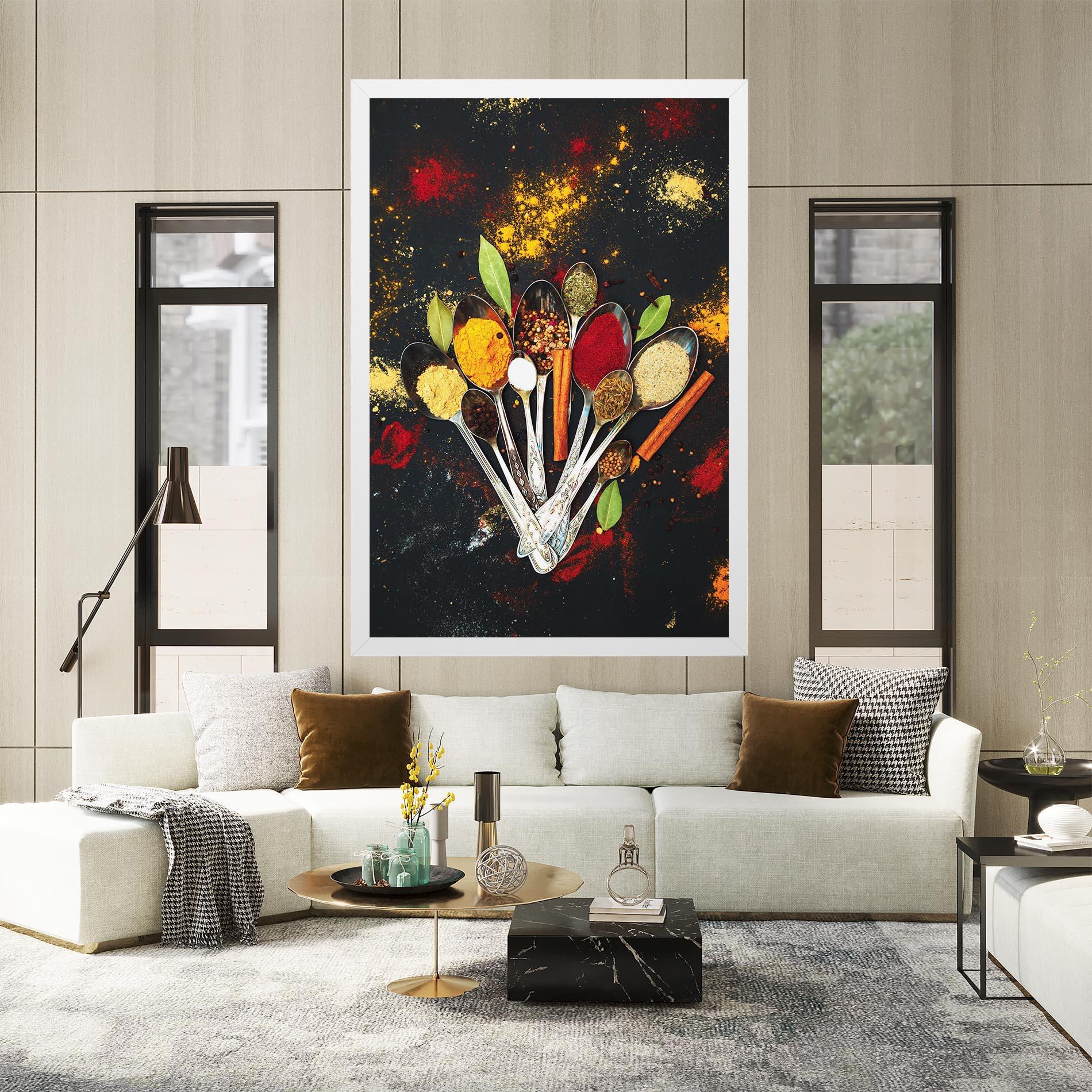 Tablou Canvas Cooking Spices Spoons mockup 2