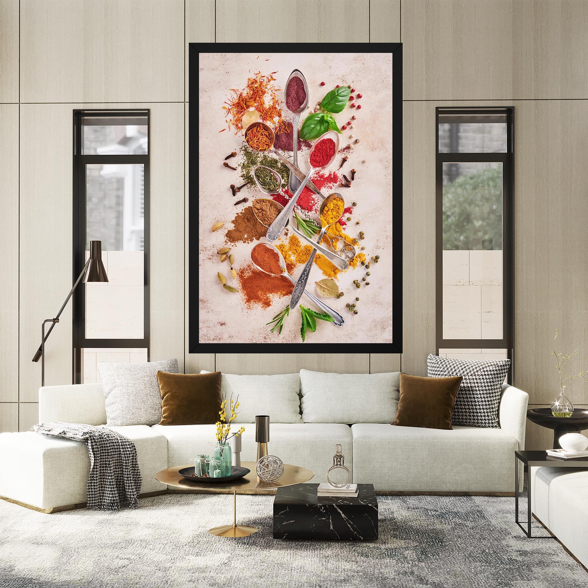 Tablou Canvas Colorful Spices Cooking mockup 2