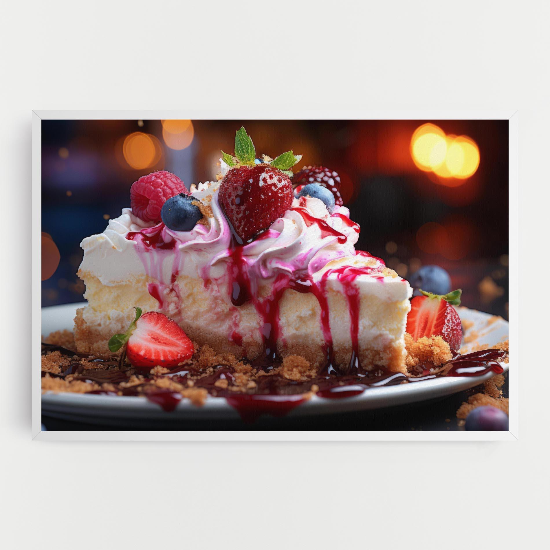Tablou Canvas Cheesecake Berries mockup 0